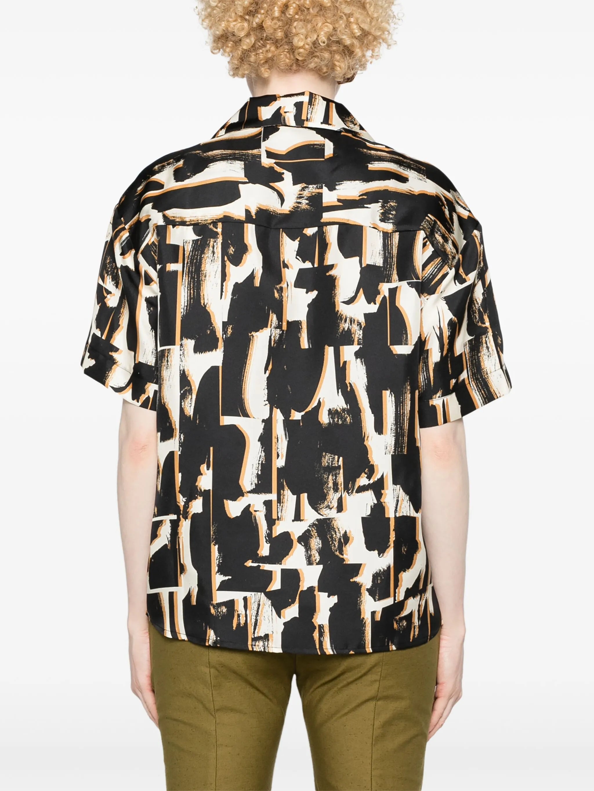 Prague abstract-print shirt