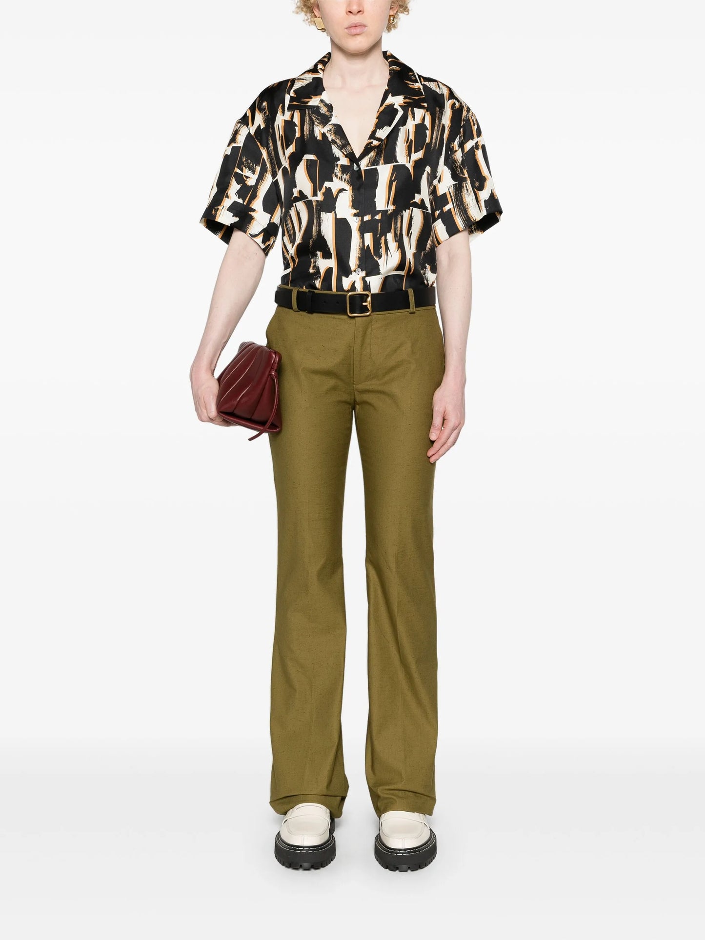 Prague abstract-print shirt