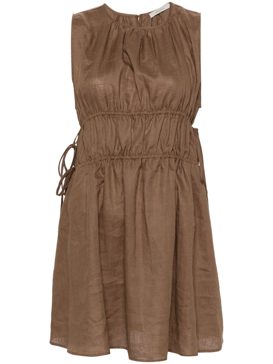 Como linen mini dress