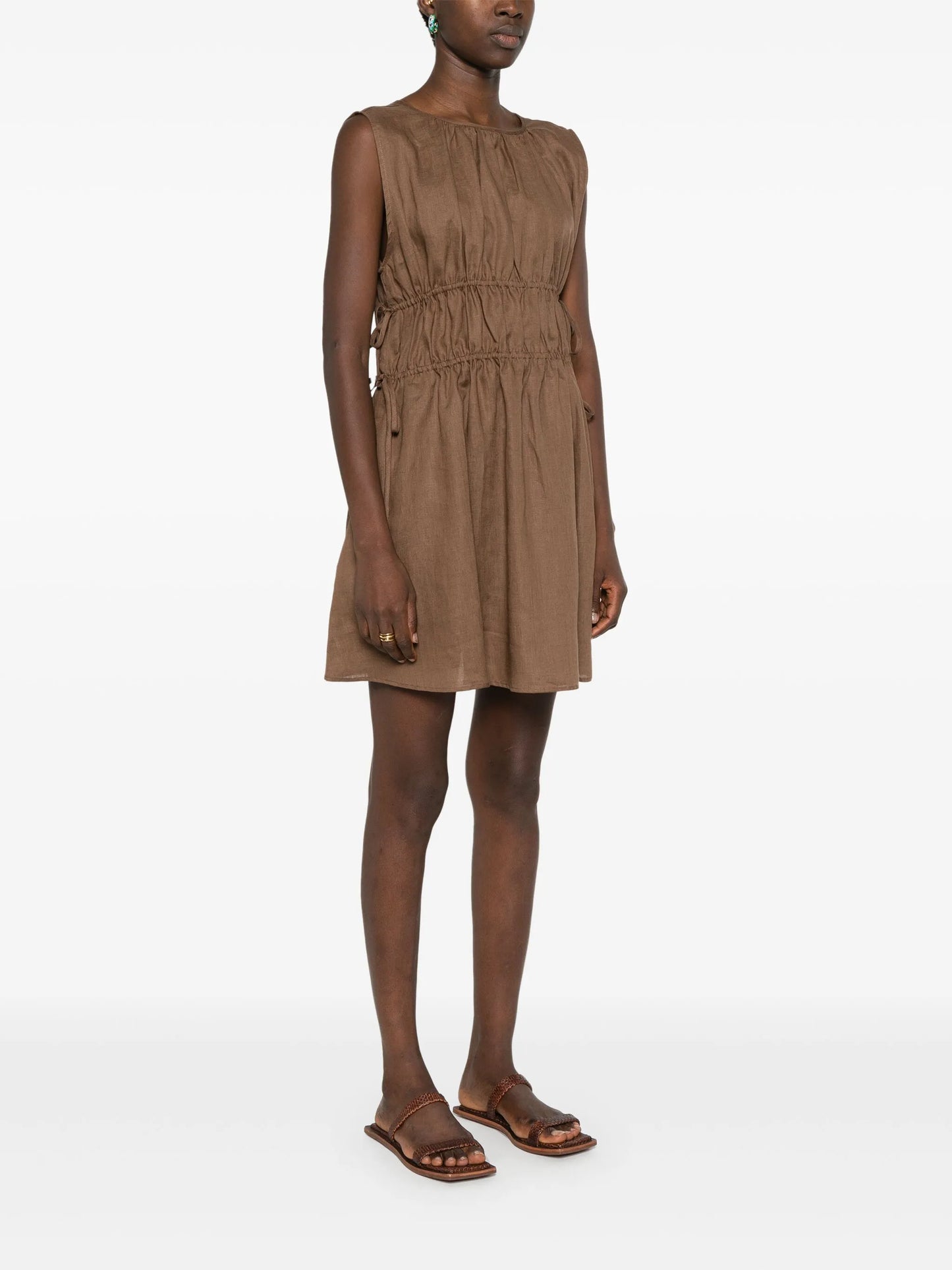 Como linen mini dress