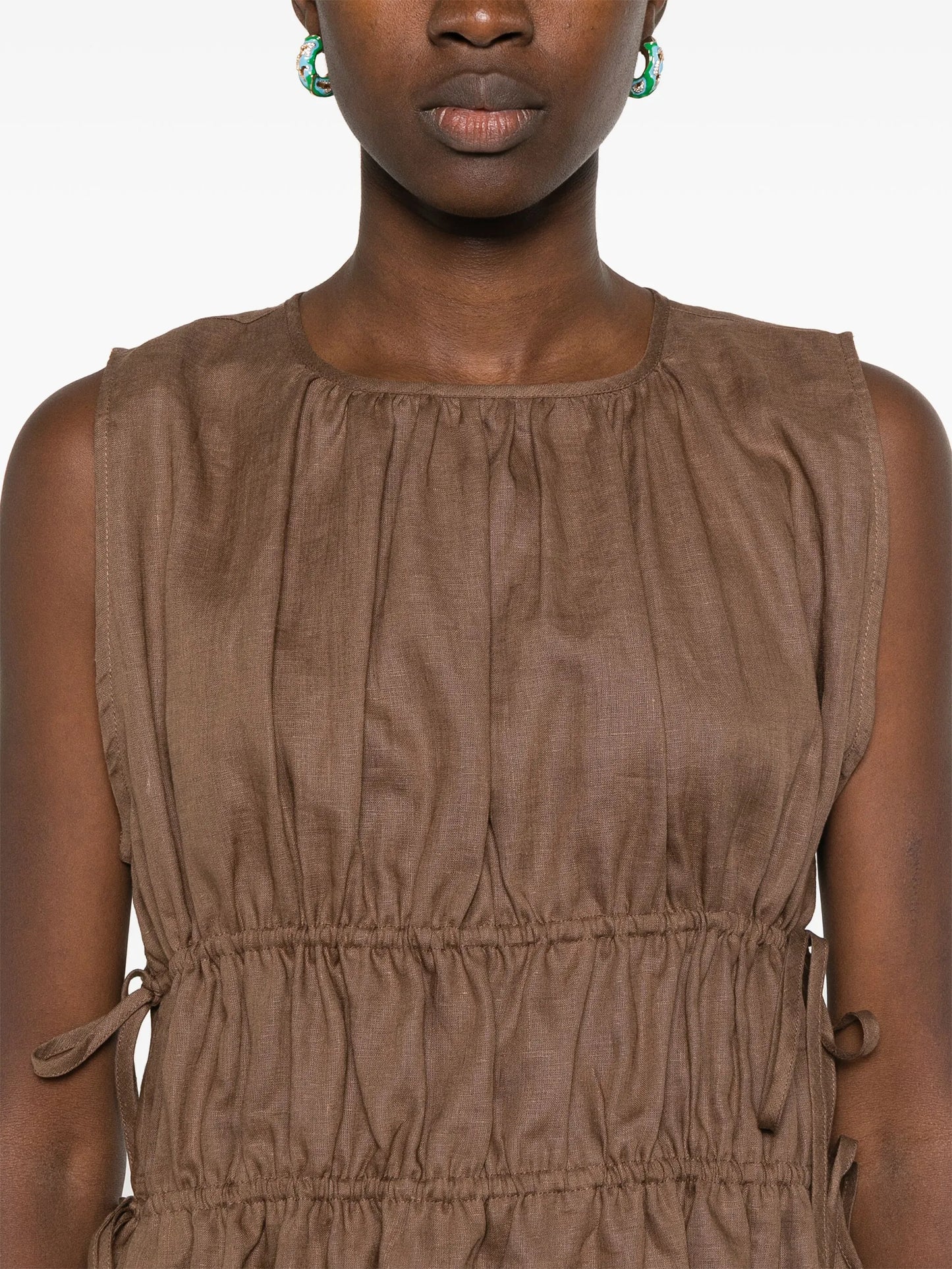 Como linen mini dress