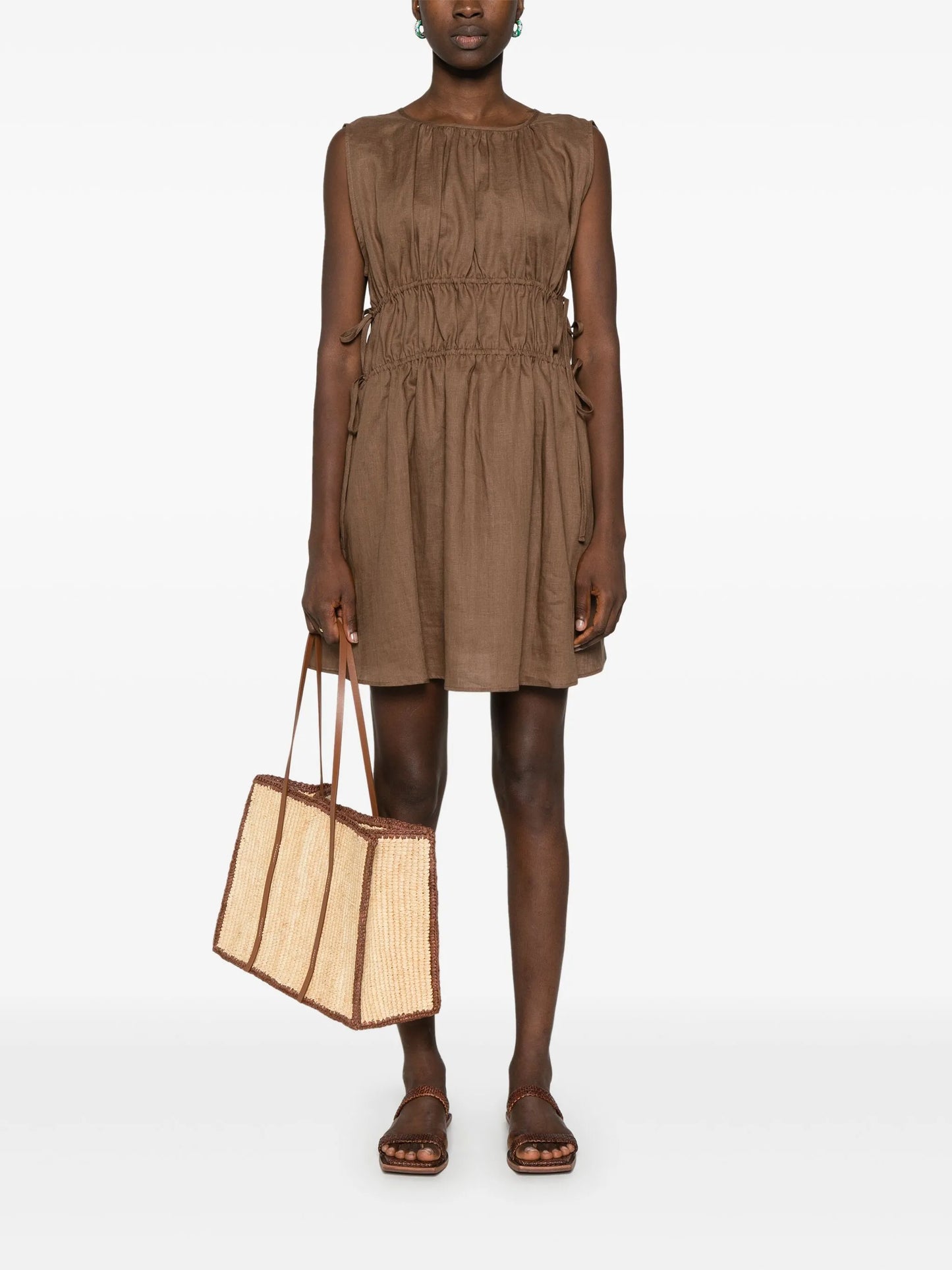 Como linen mini dress