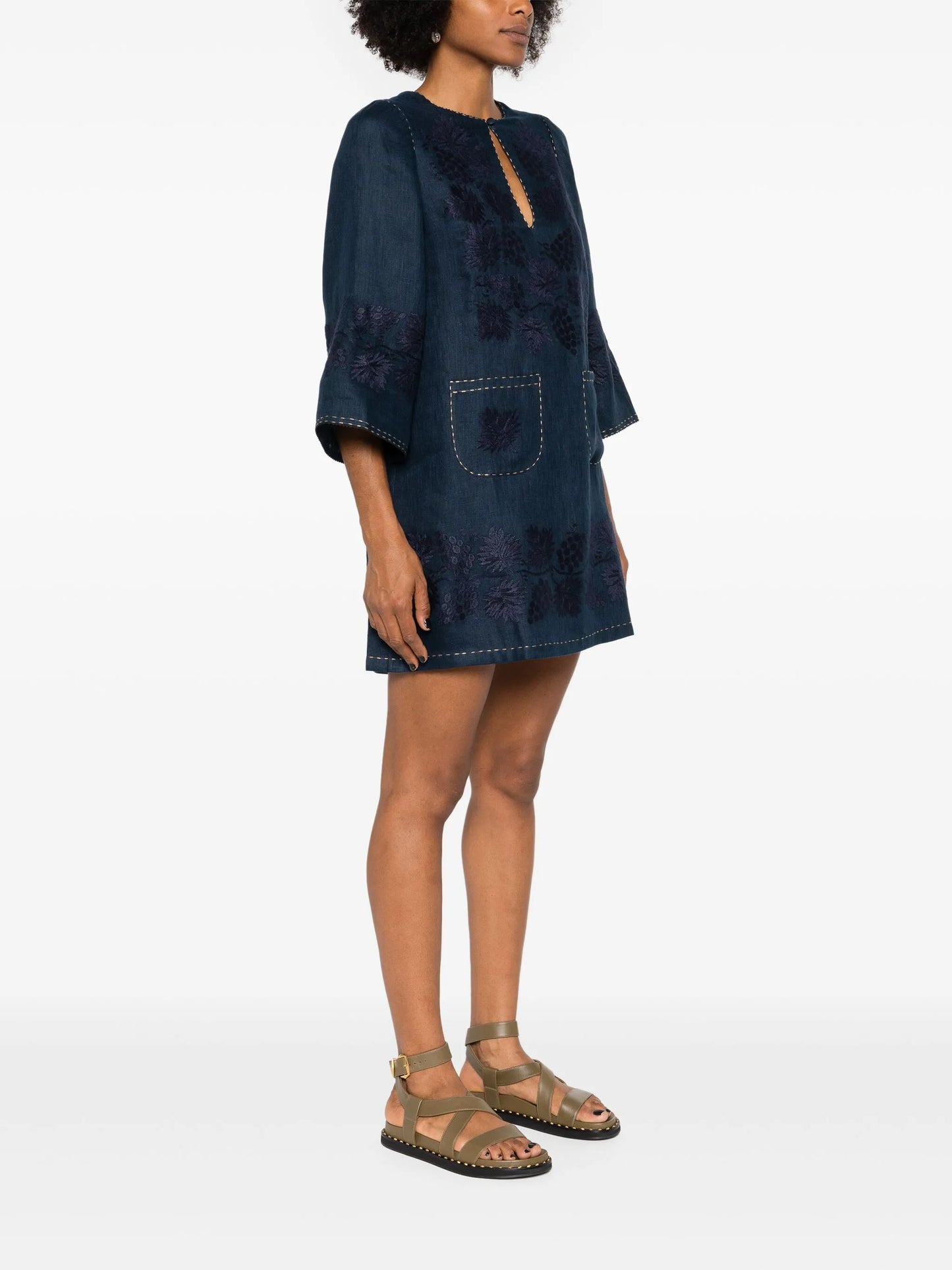 Tavira linen mini dress