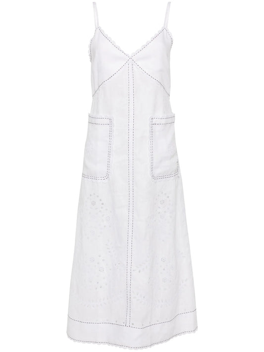 Luna linen midi dress