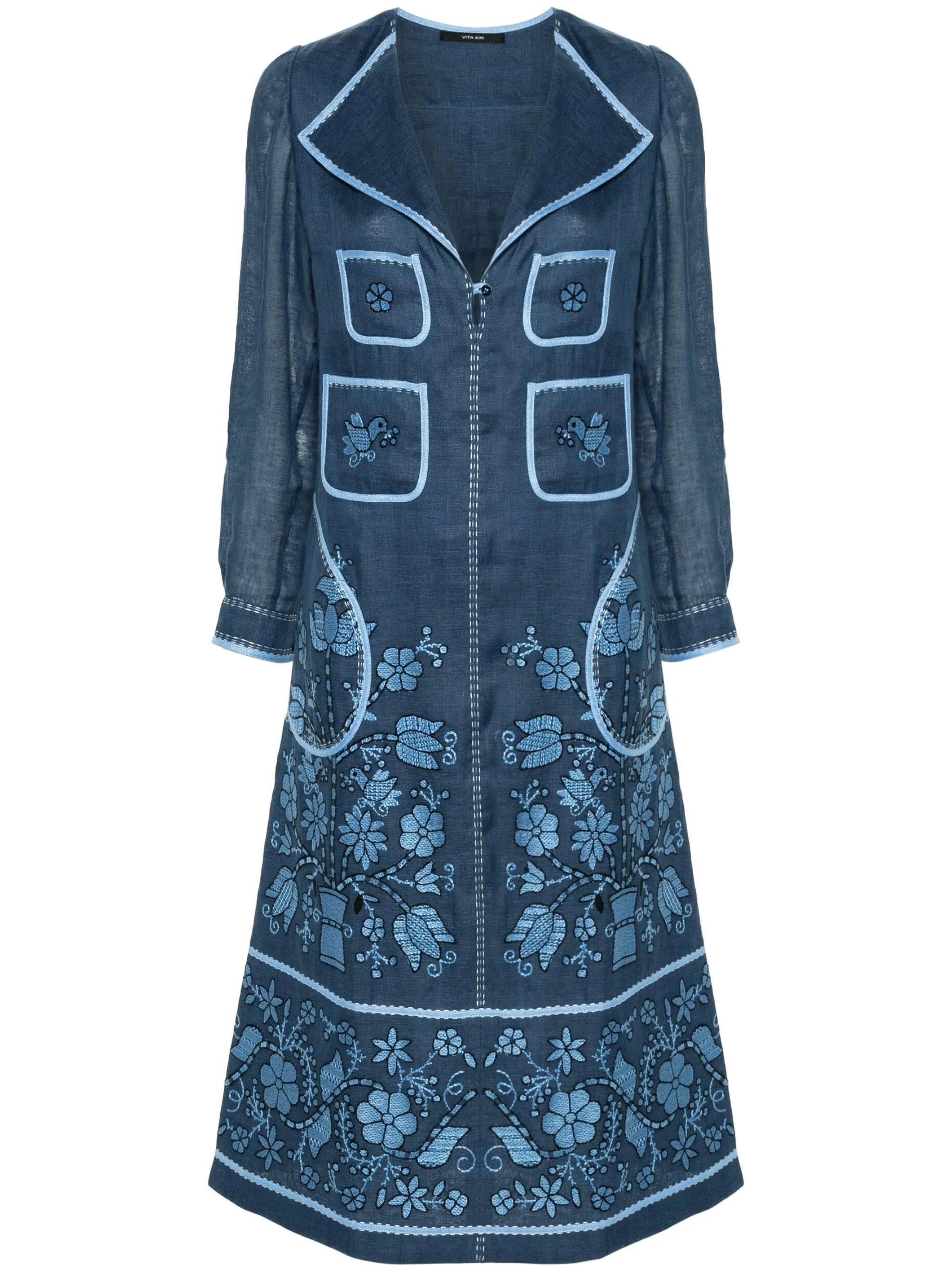 Sasha linen midi dress
