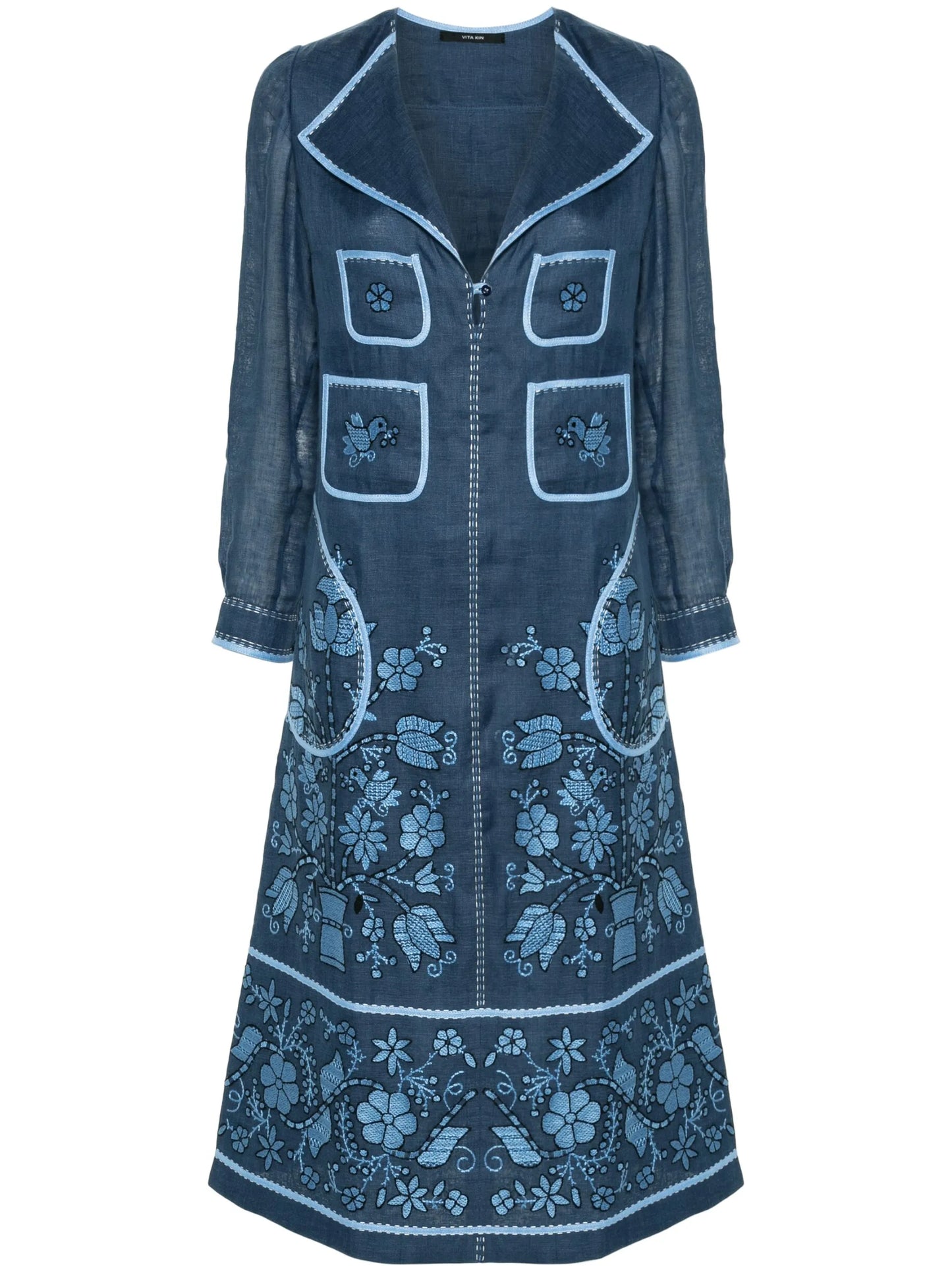 Sasha linen midi dress