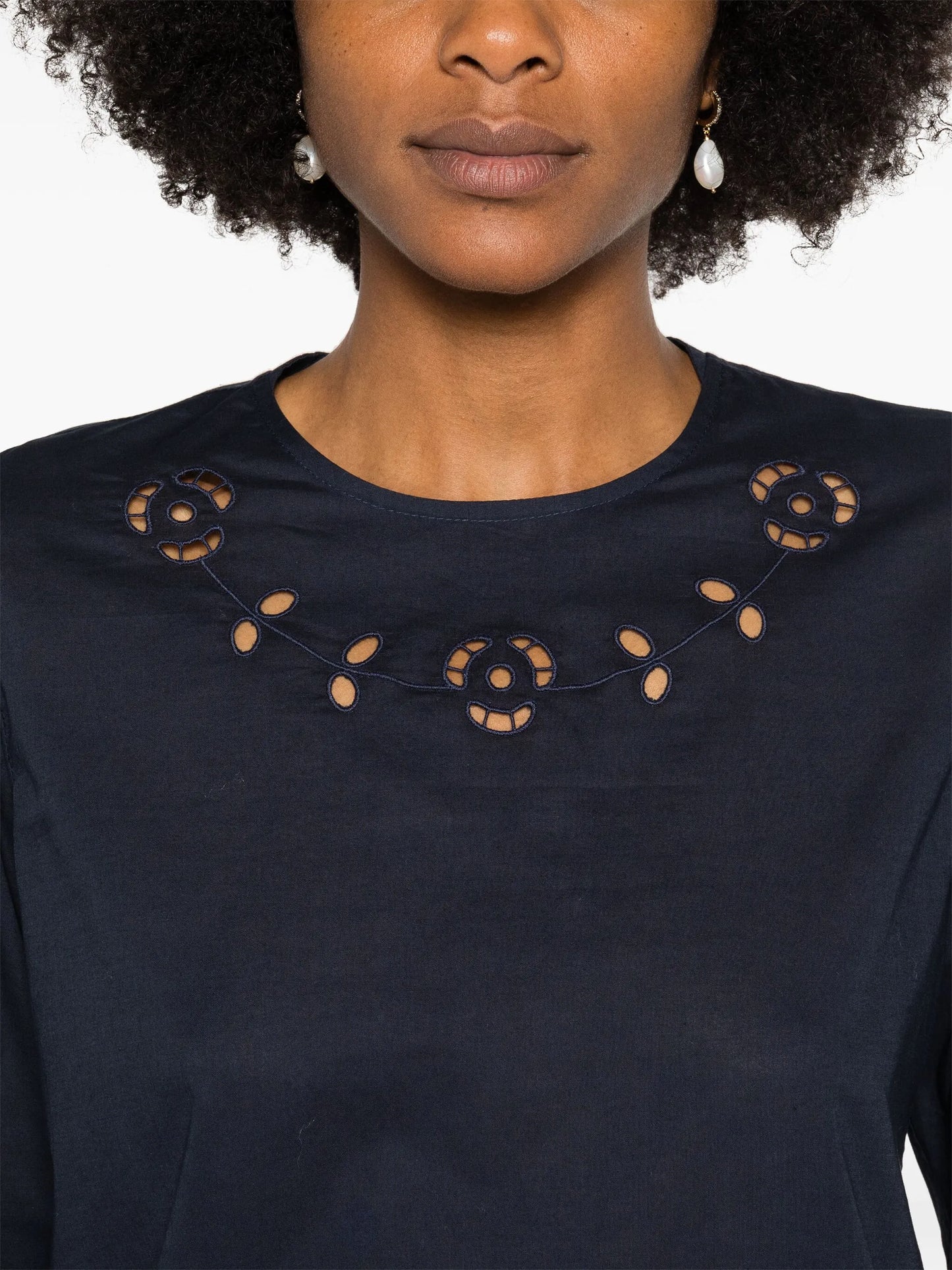 La Vie En Rose poplin blouse
