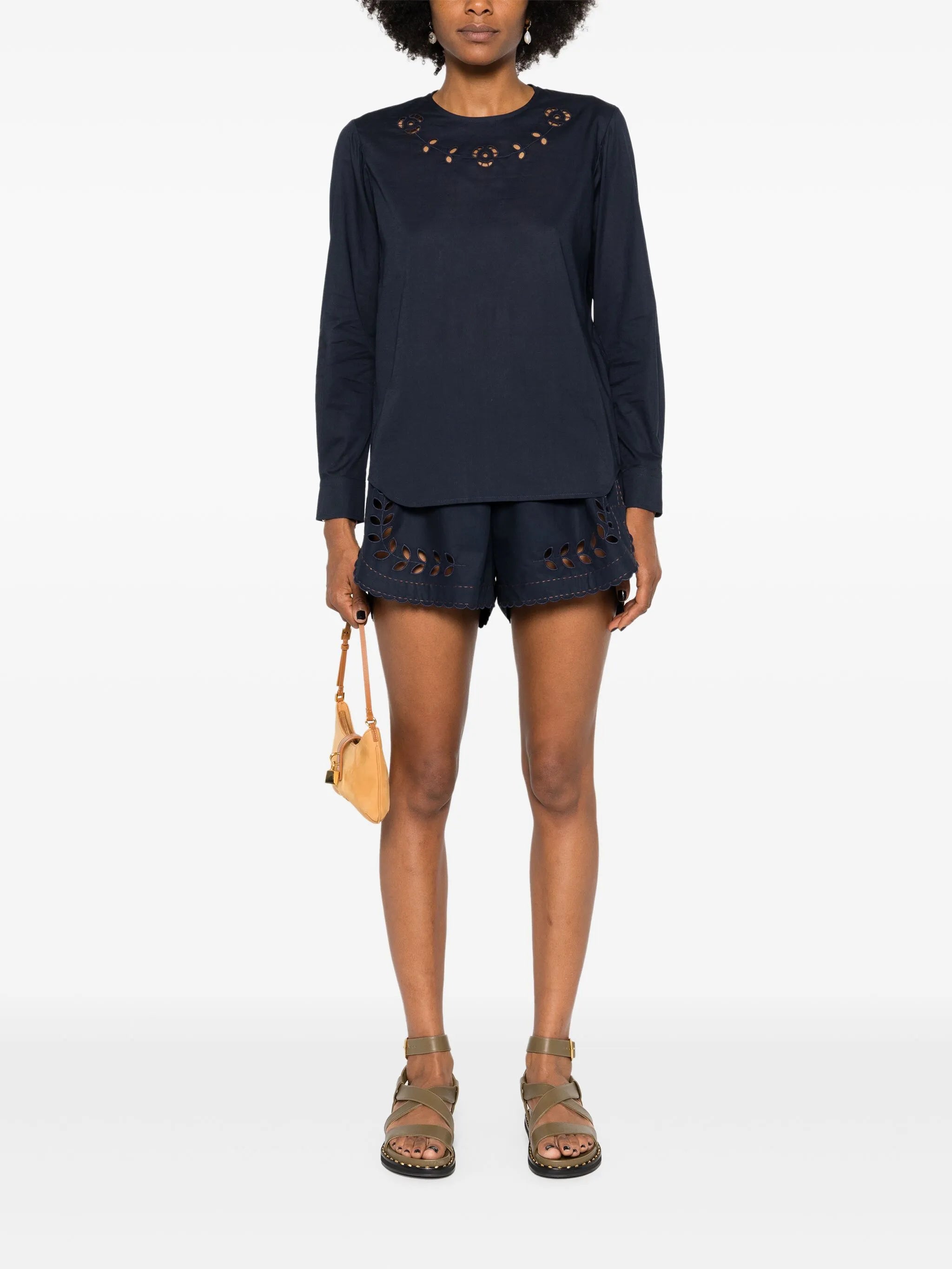 La Vie En Rose poplin blouse