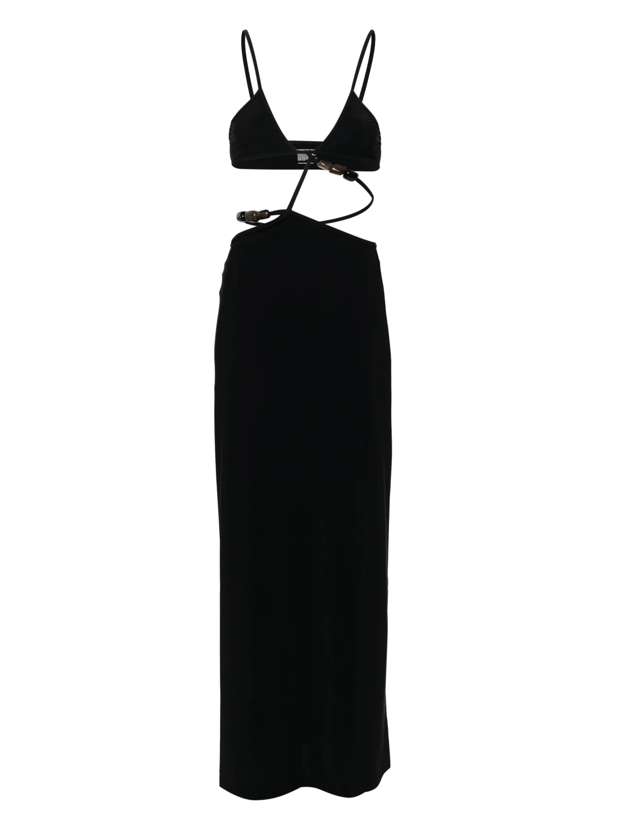 cross bandeau midi dress