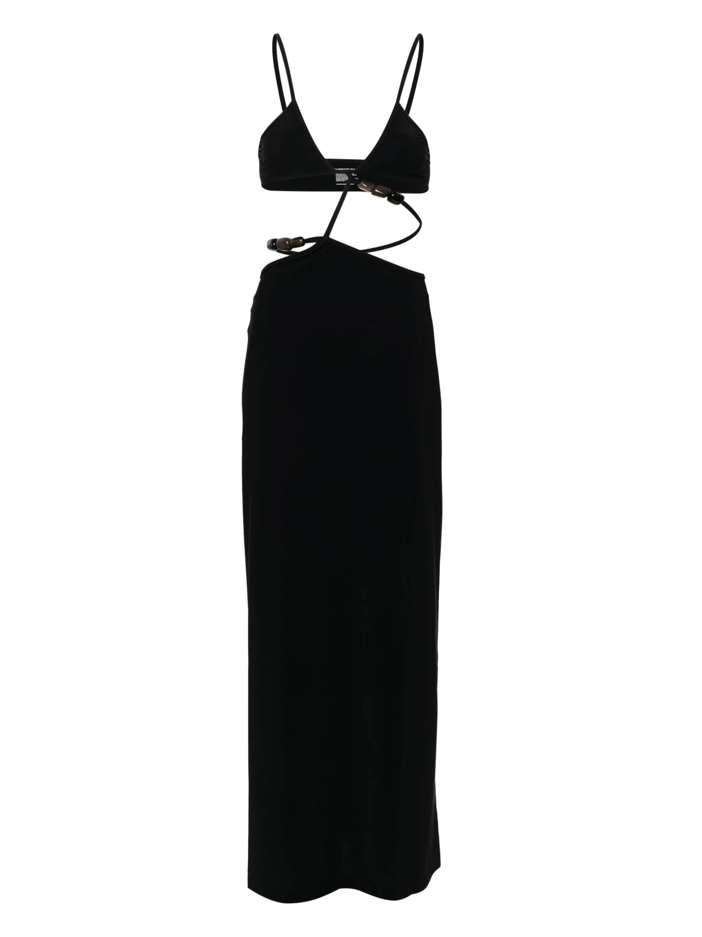 cross bandeau midi dress