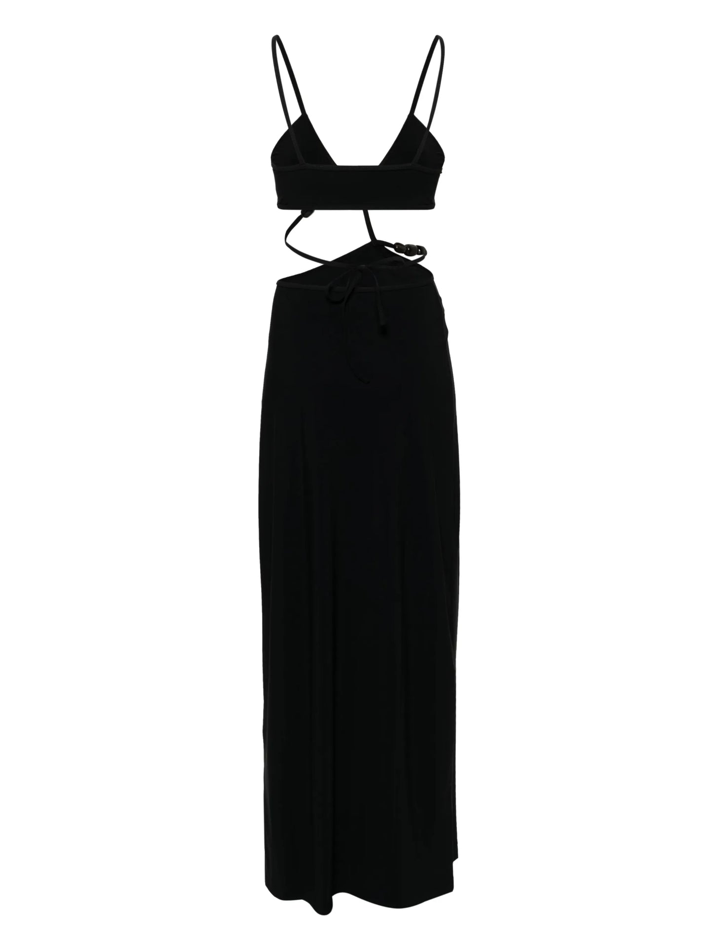 cross bandeau midi dress