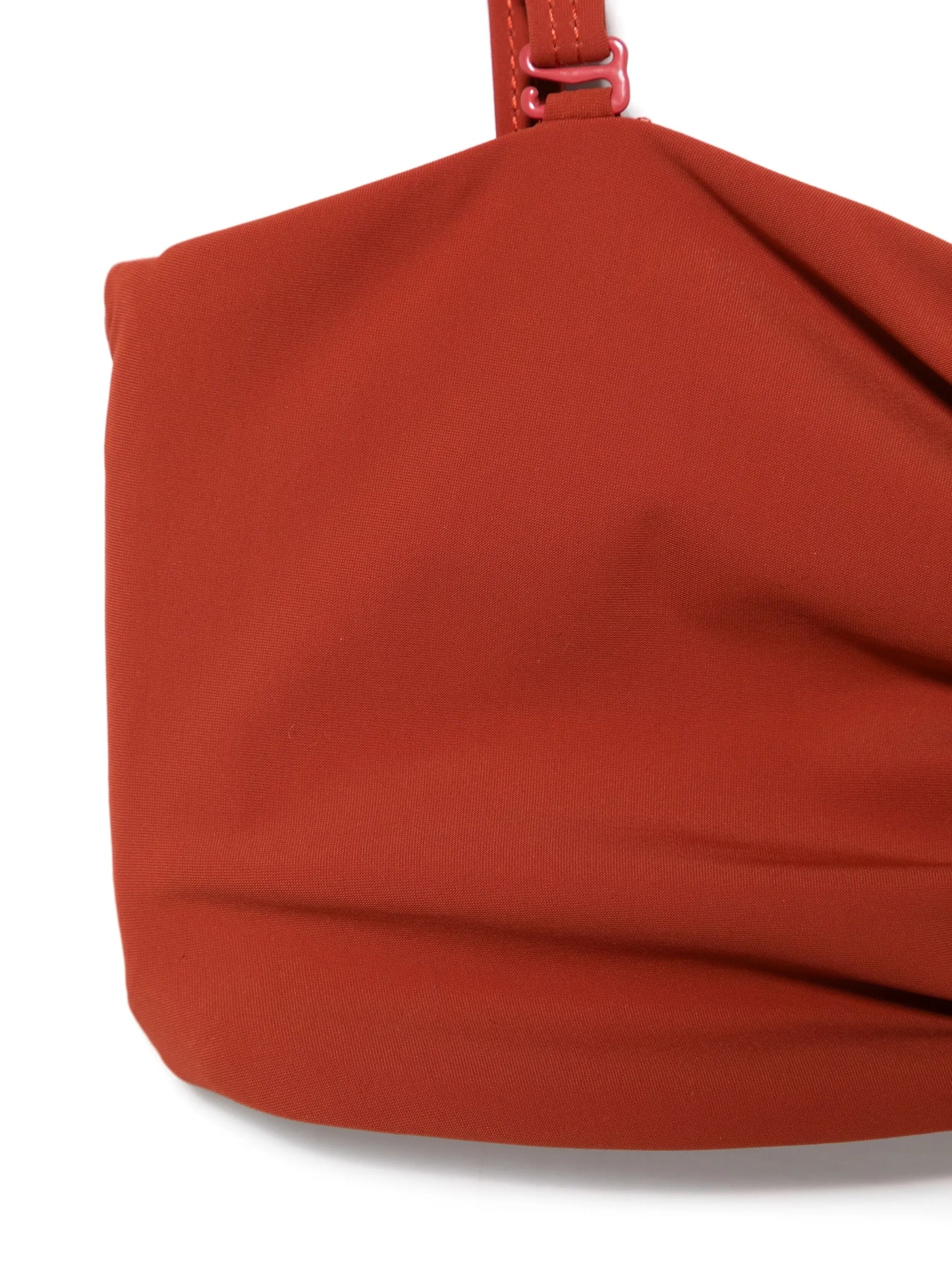 ruched bandeau bikini top