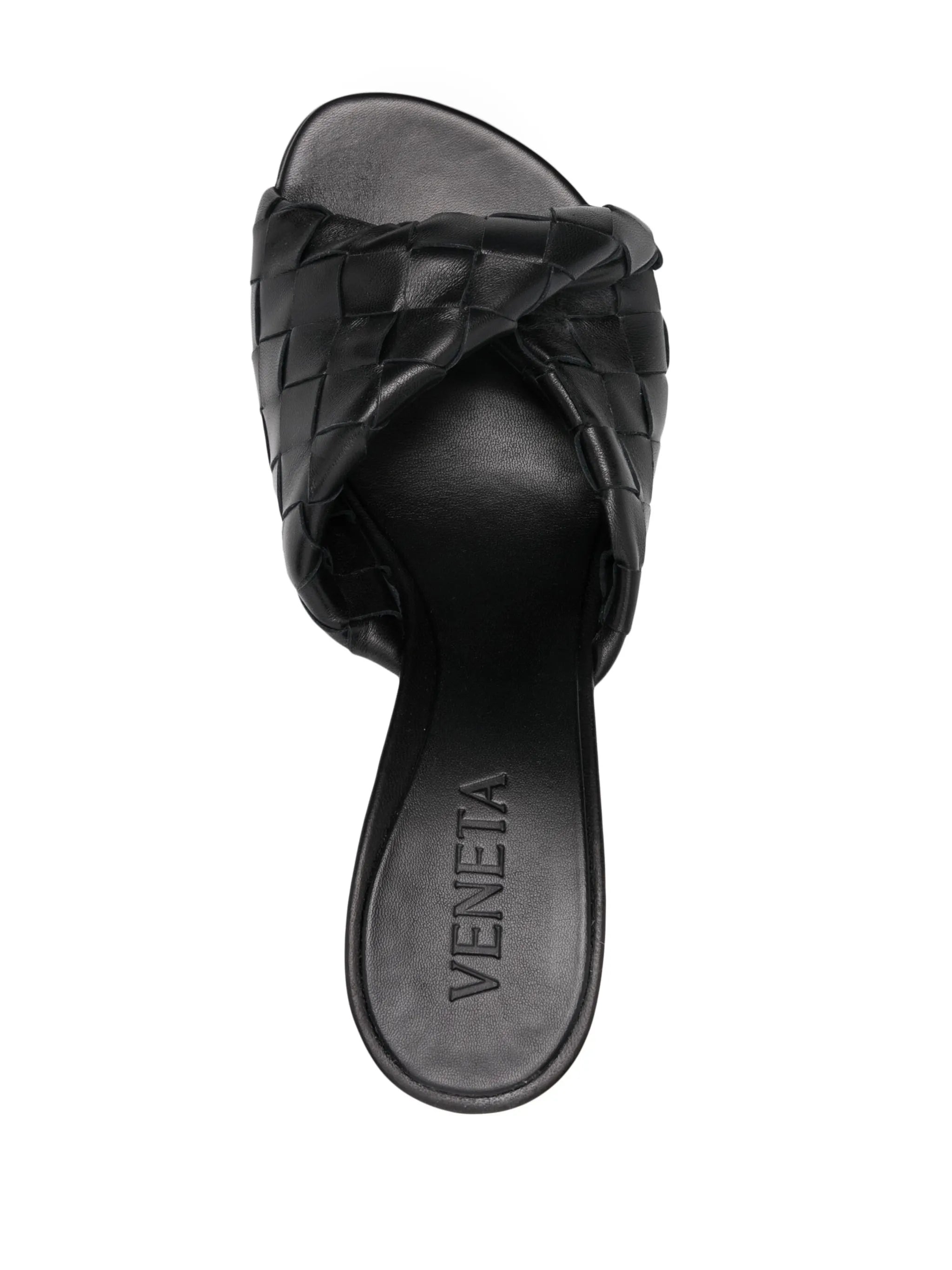Blink 80mm Intrecciato leather mules