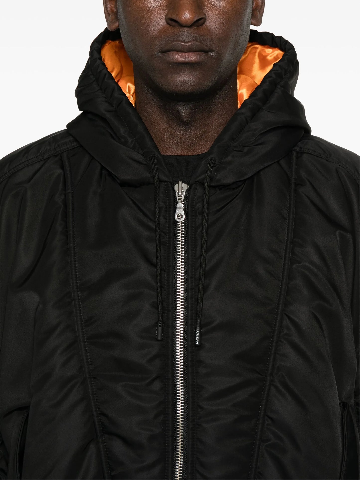 Distorted MA1 hooded jacket