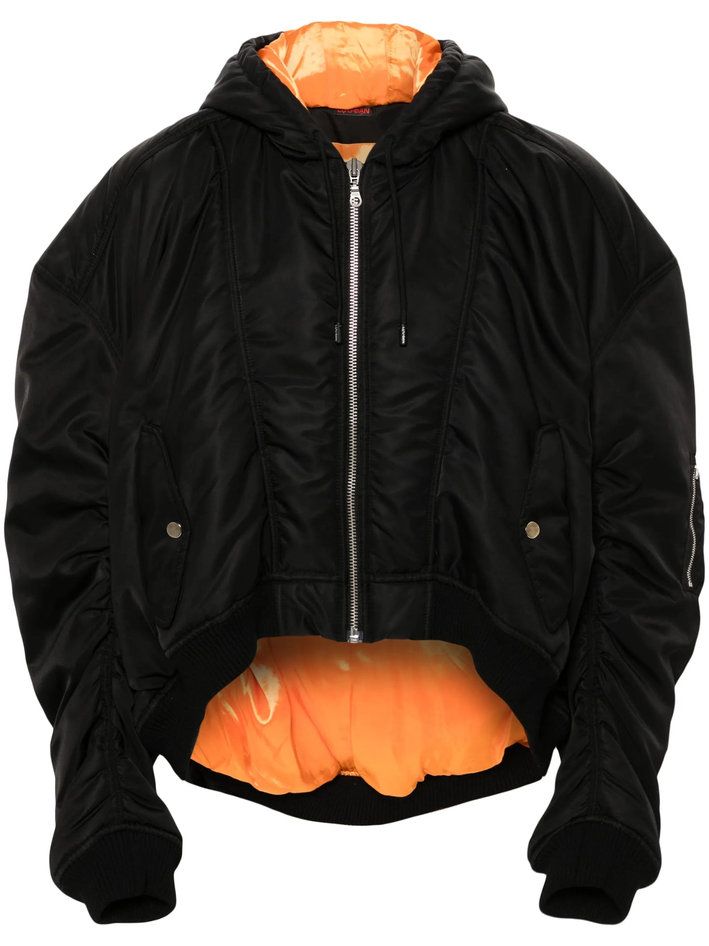 Distorted MA1 hooded jacket