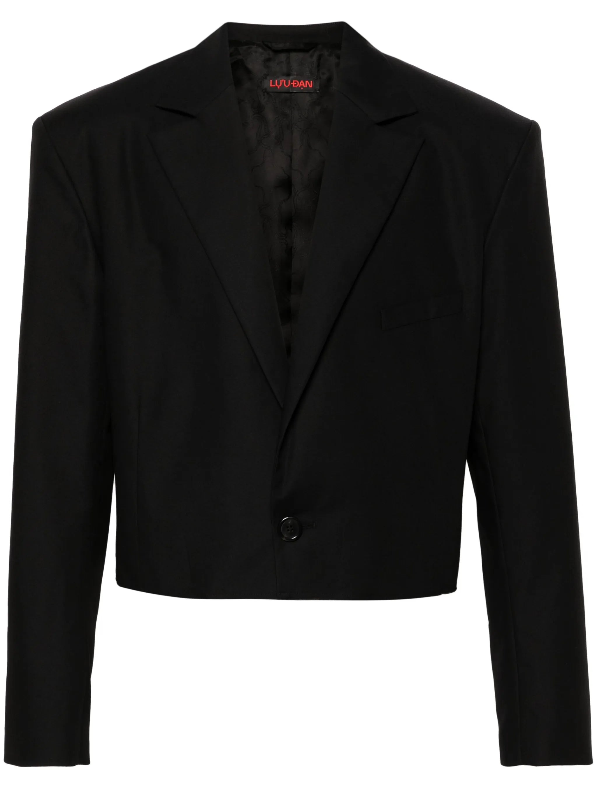 Slashed cropped blazer