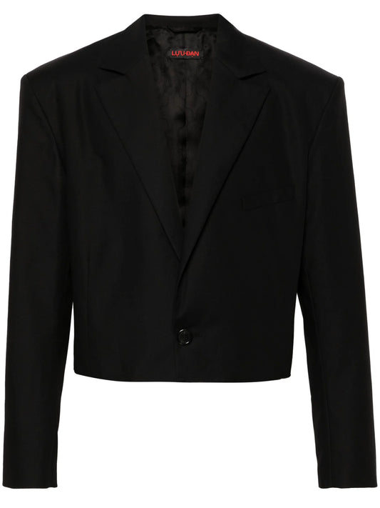 Slashed cropped blazer