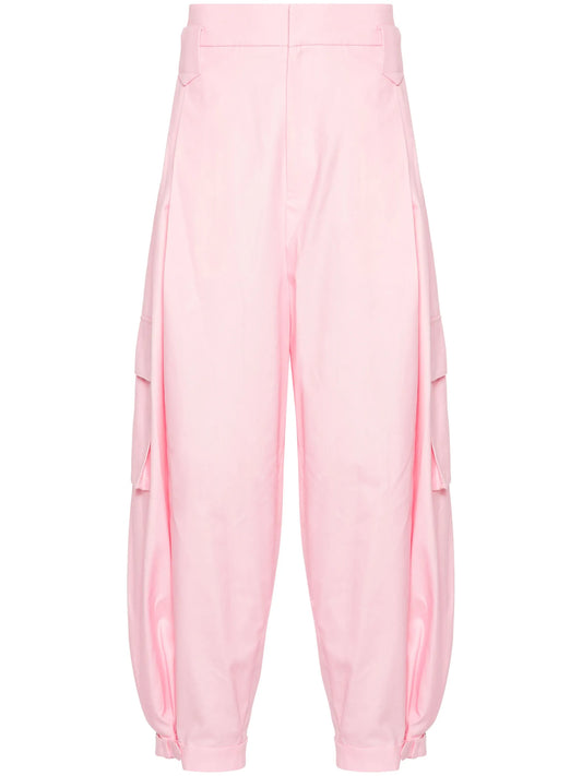 pleated cargo trousers