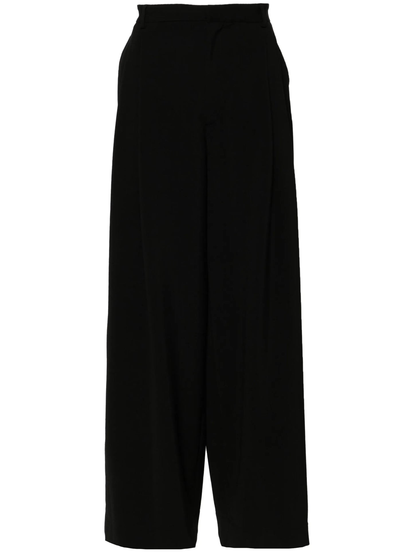 pleated wide-leg trousers