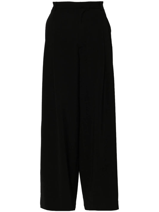 pleated wide-leg trousers