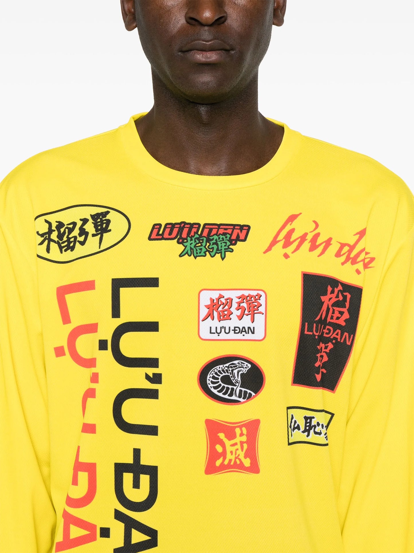 graphic-print jersey