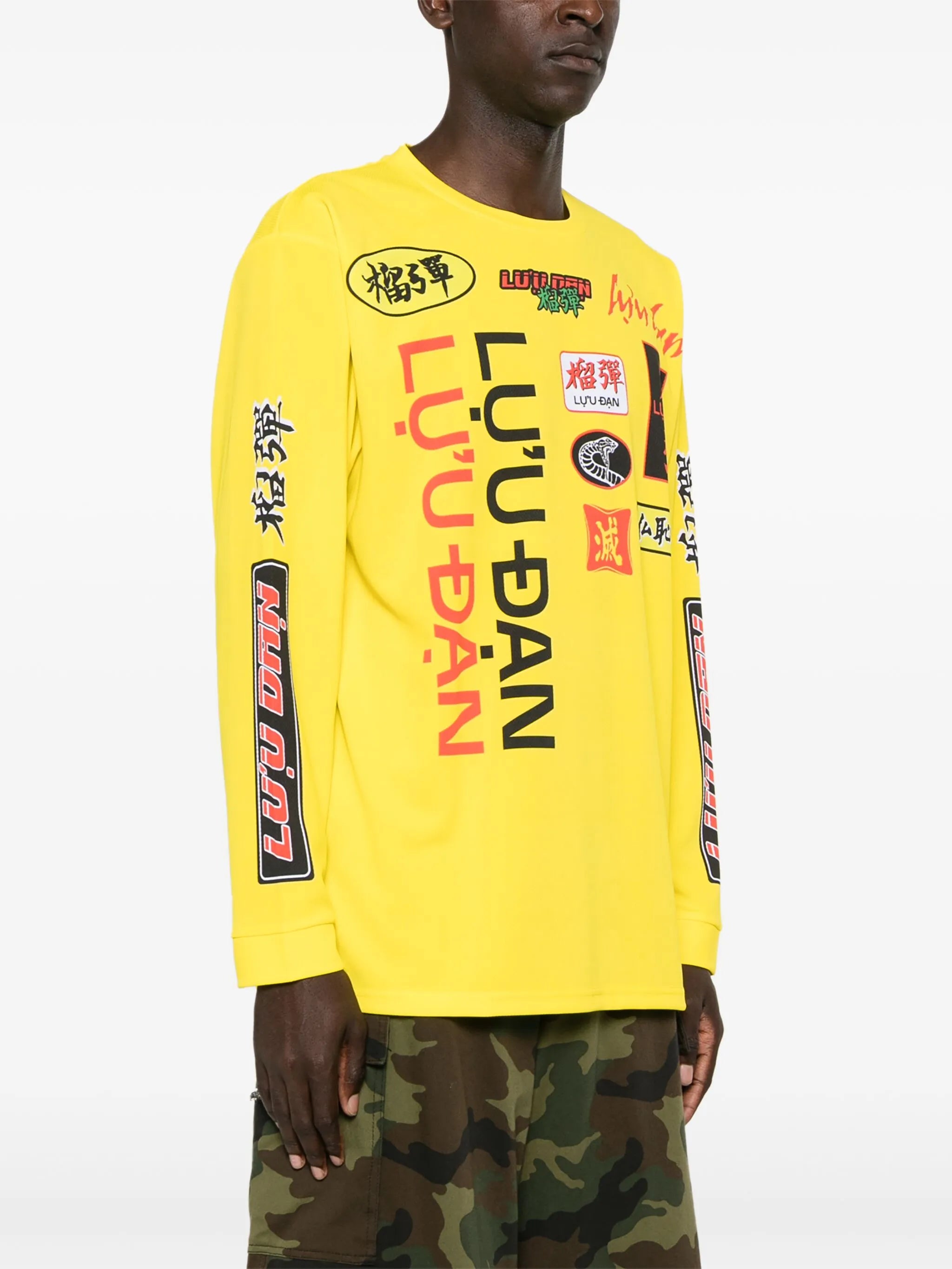 graphic-print jersey
