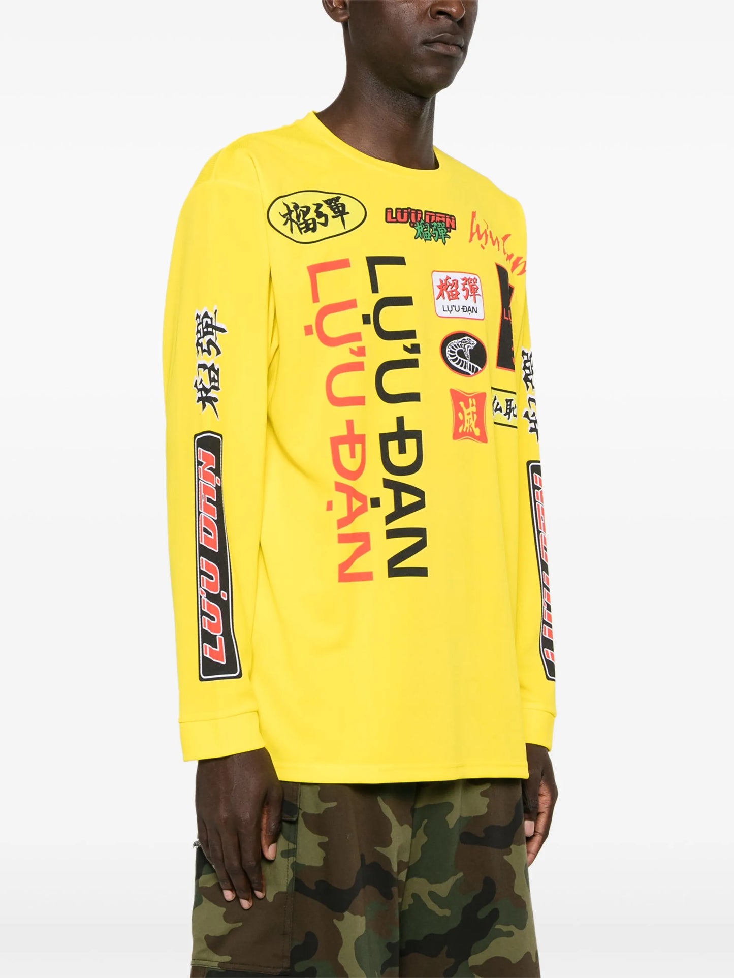 graphic-print jersey