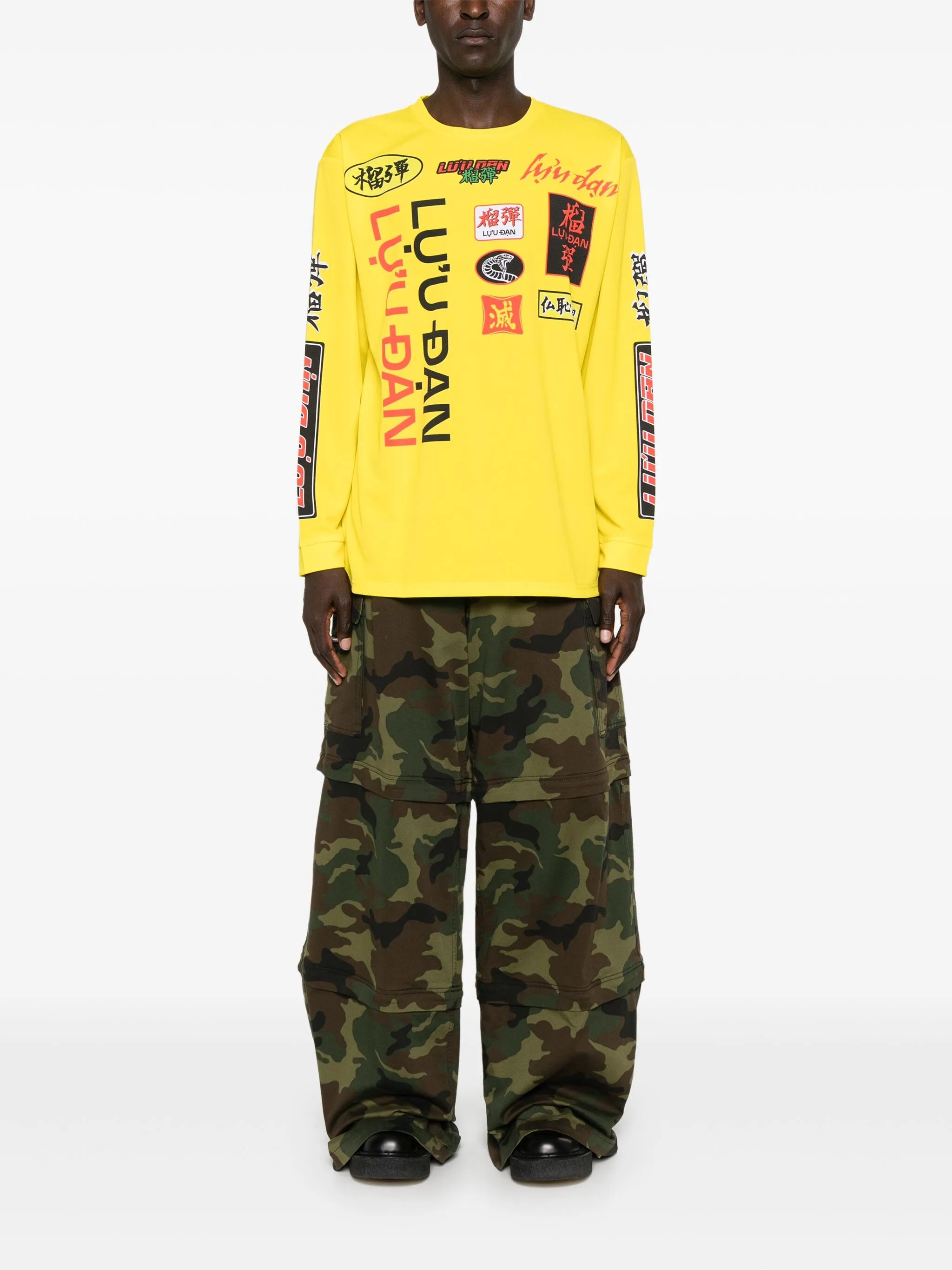 graphic-print jersey