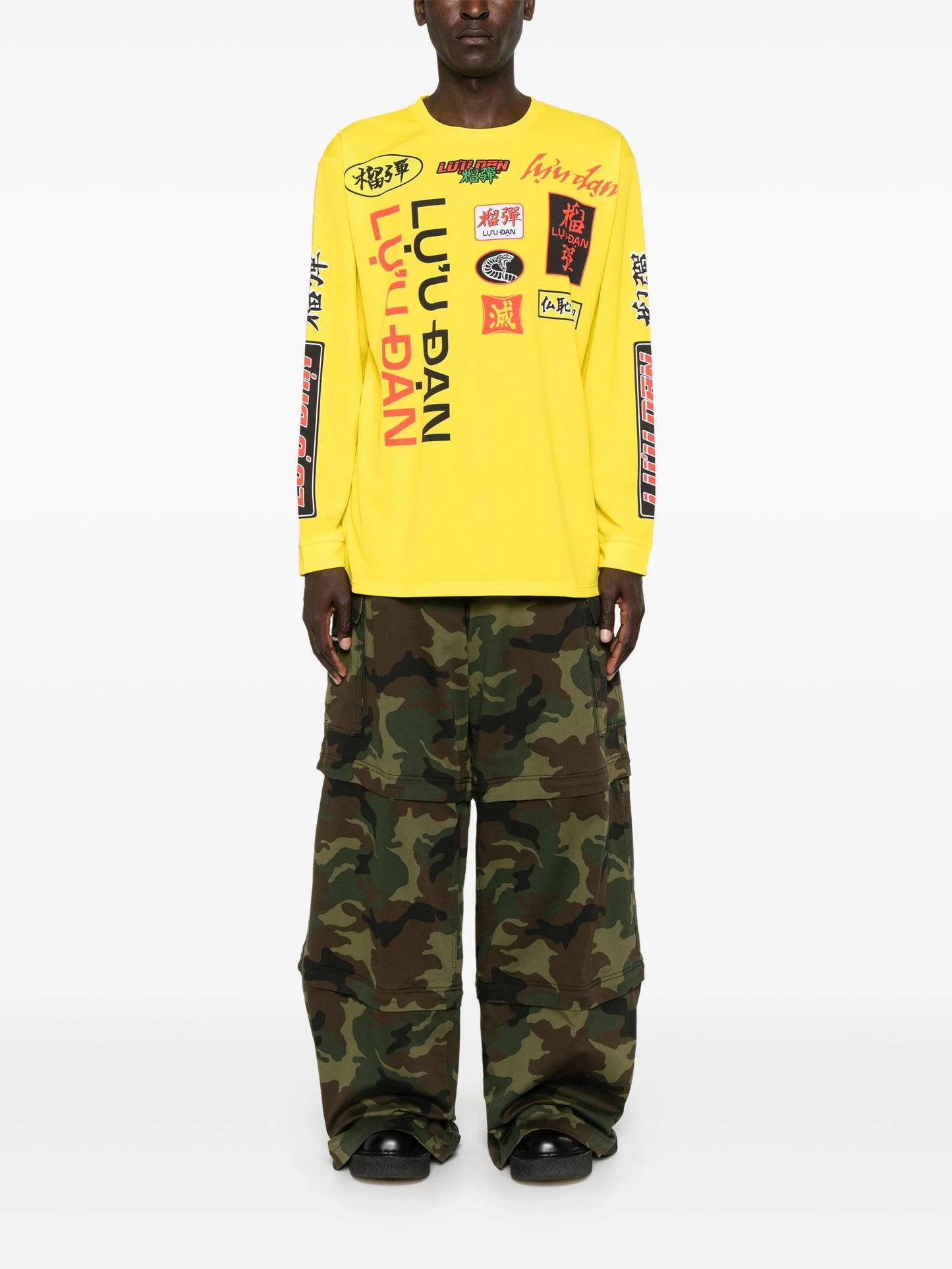 graphic-print jersey