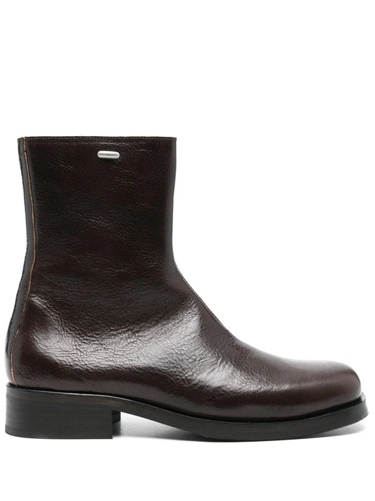 square-toe ankle boots