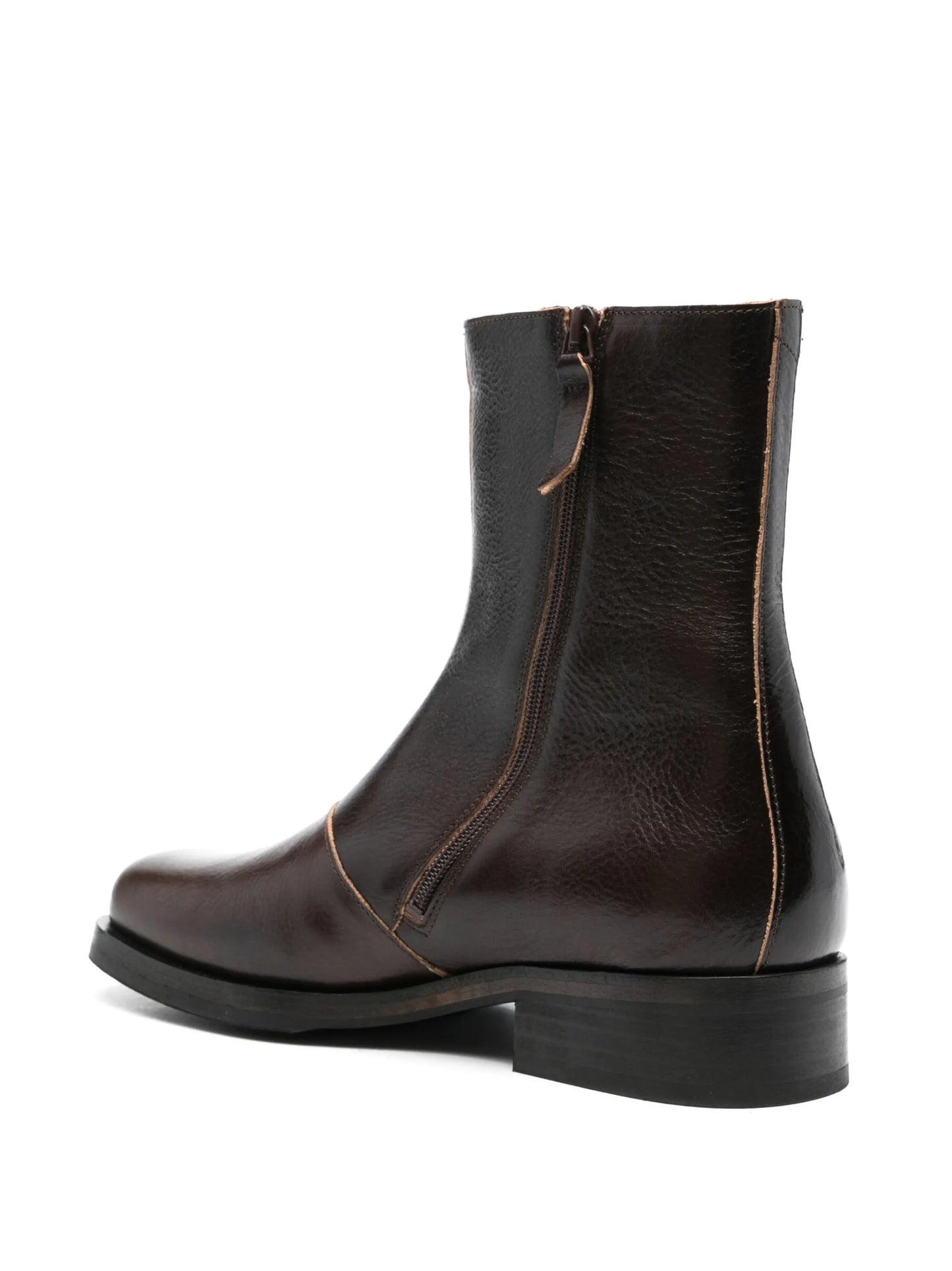 square-toe ankle boots