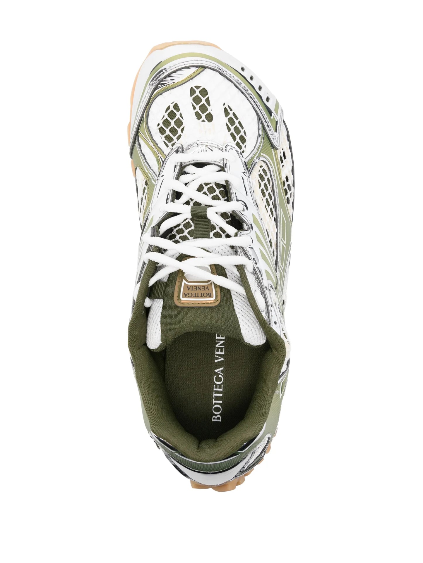 Orbit metallic-finish sneakers