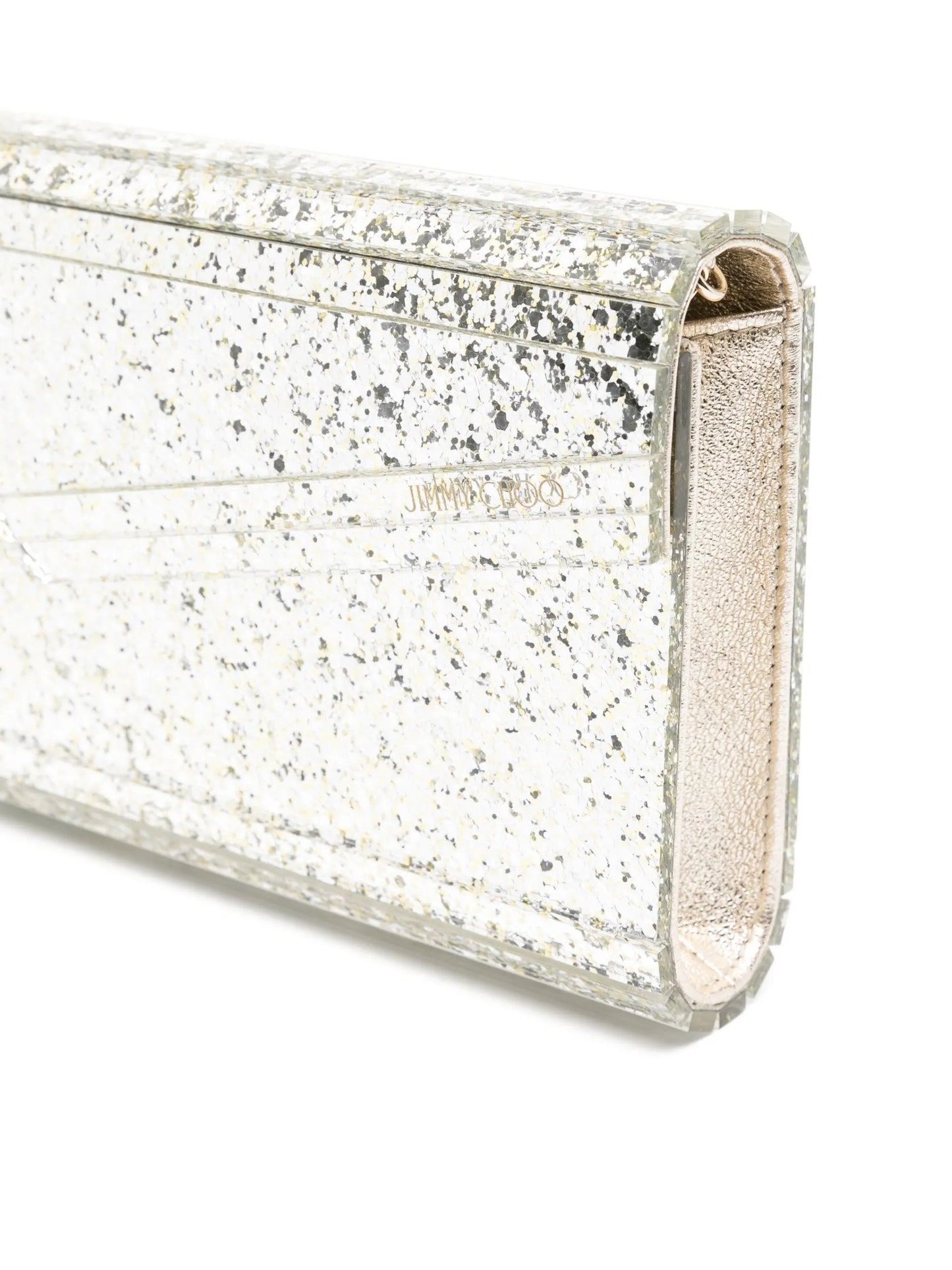 Candy glitter-detailing clutch