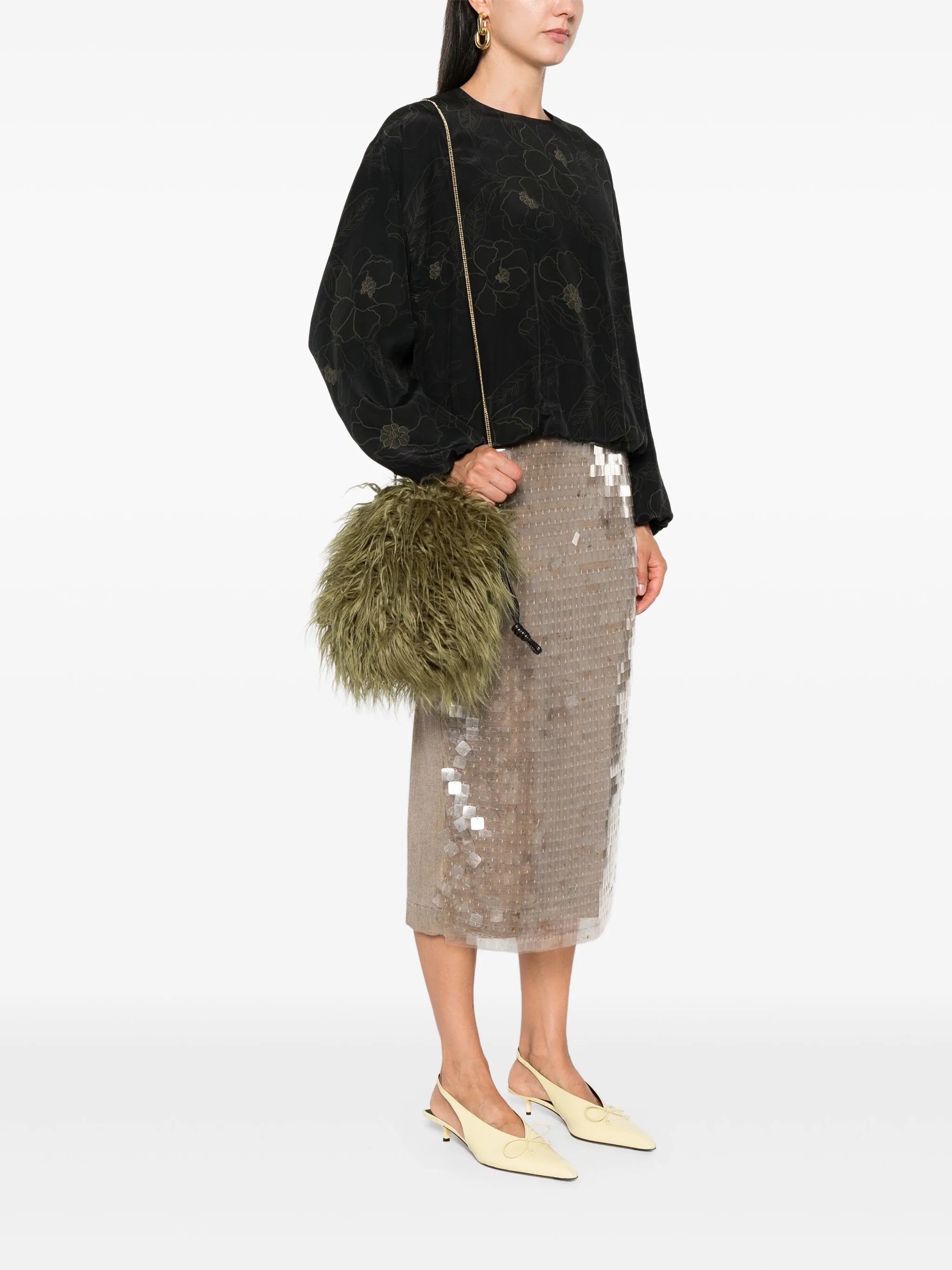 faux-fur tote bag