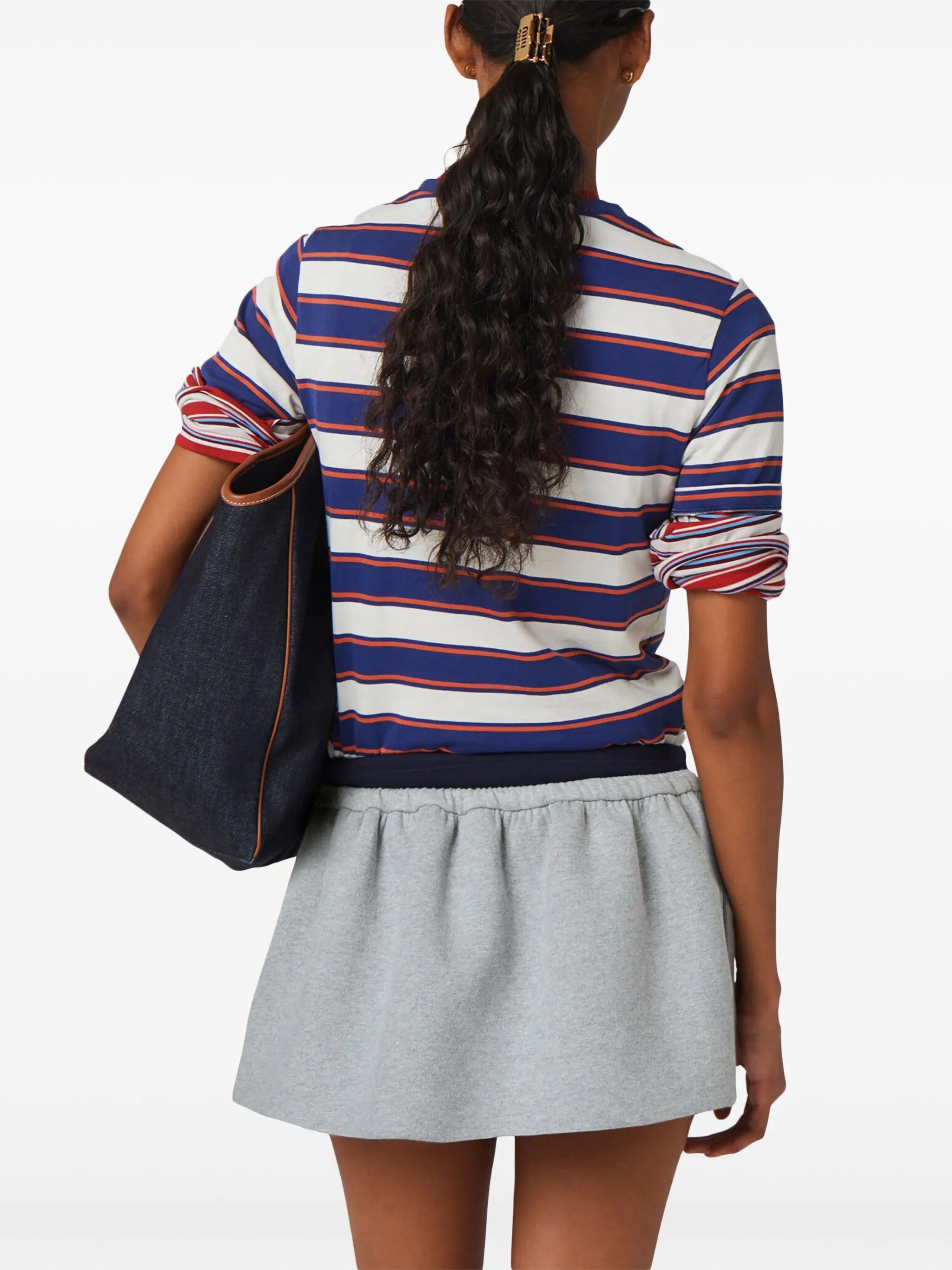 striped cotton T-shirt