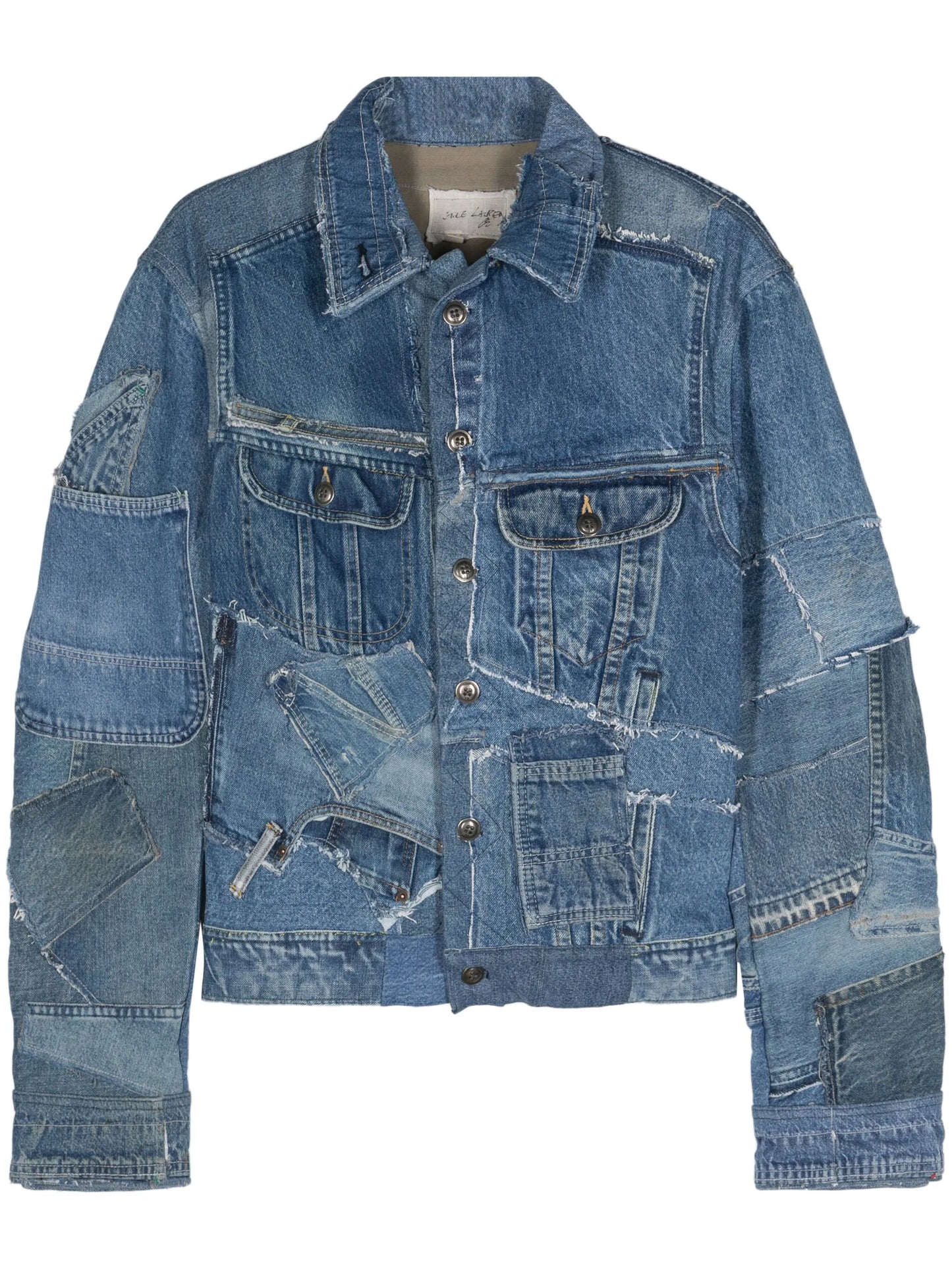 distressed denim jacket