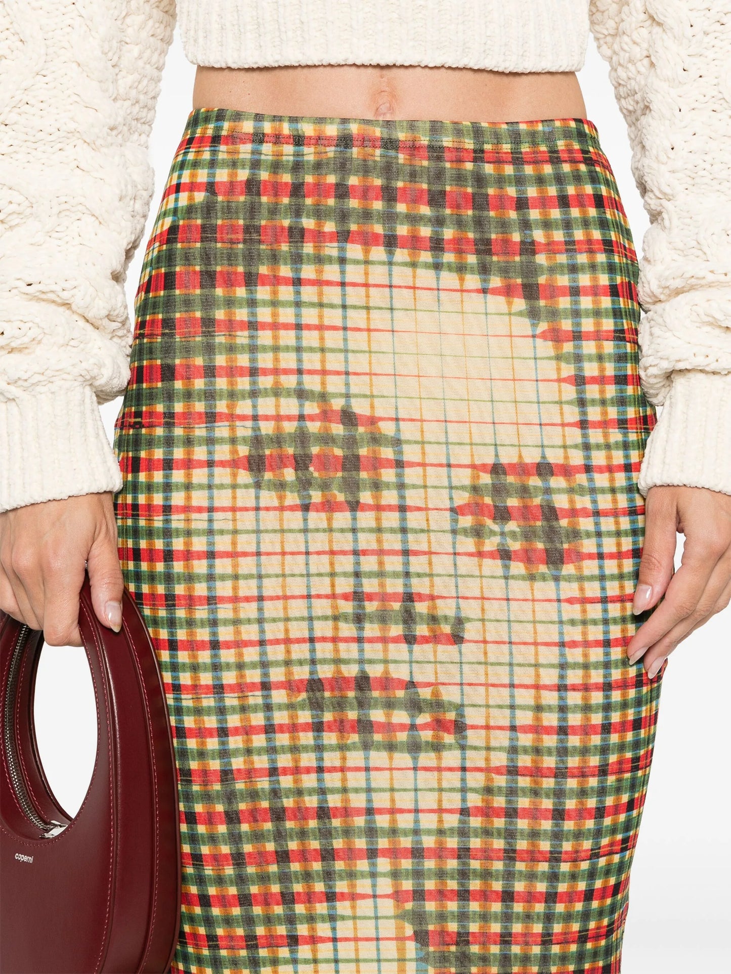 face-print skirt