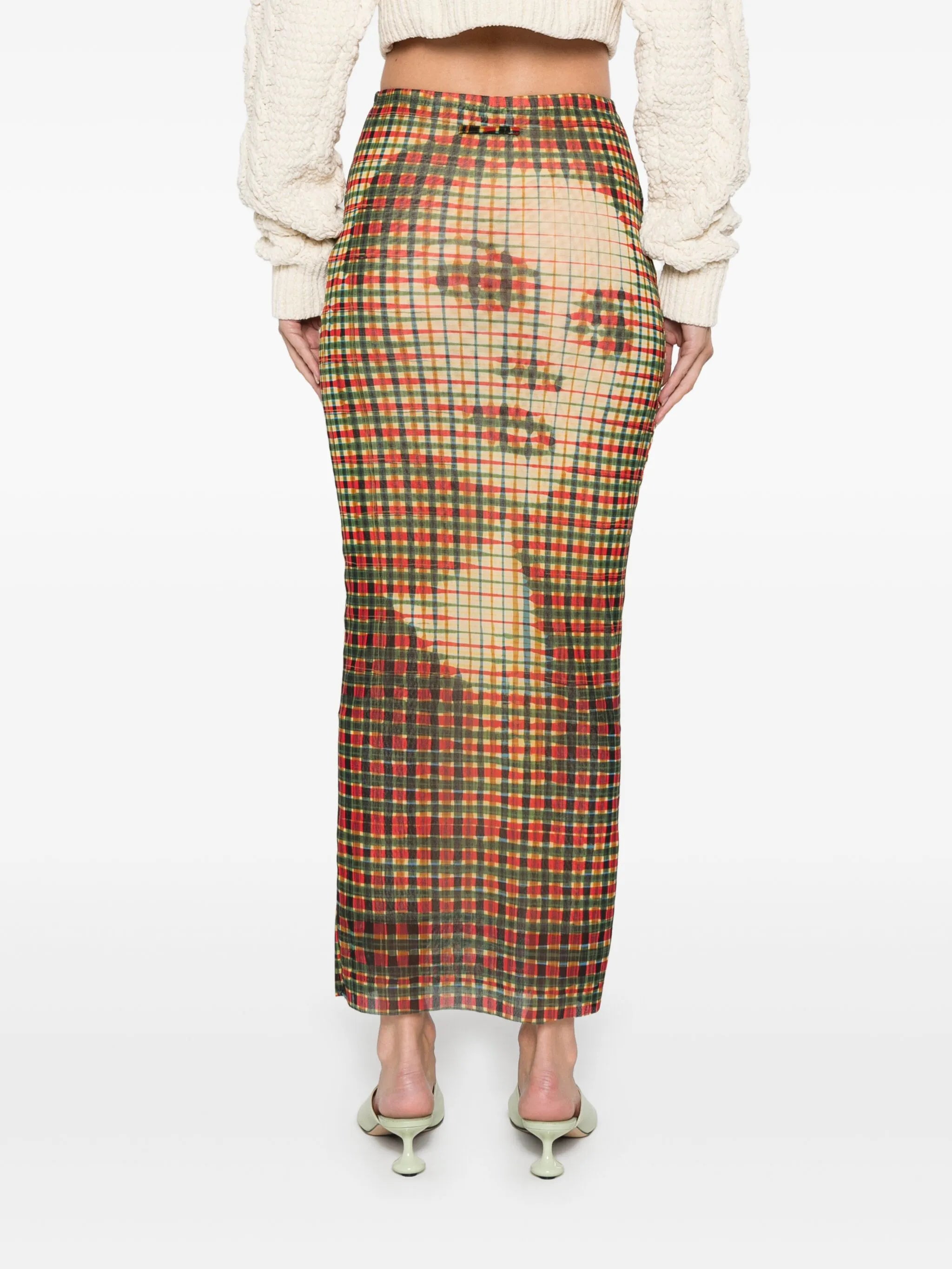 face-print skirt