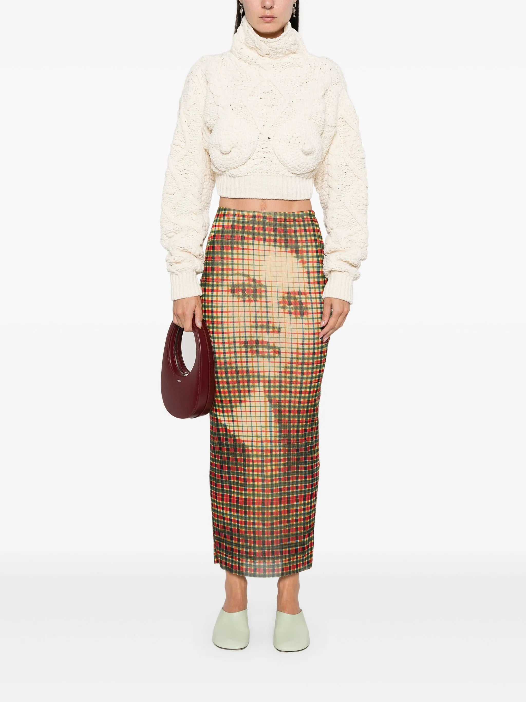 face-print skirt