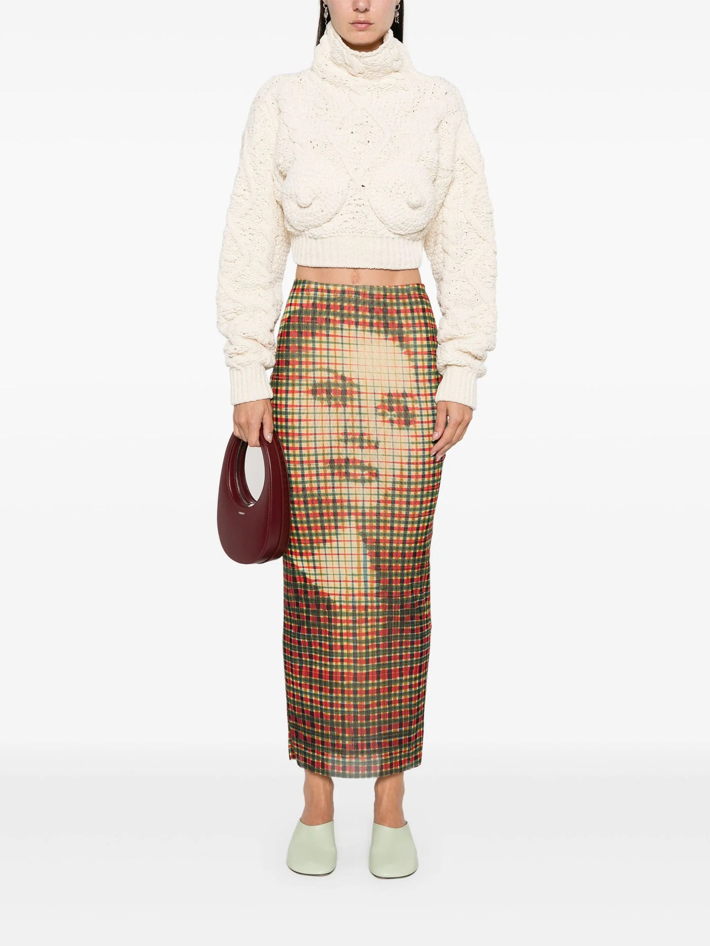 face-print skirt