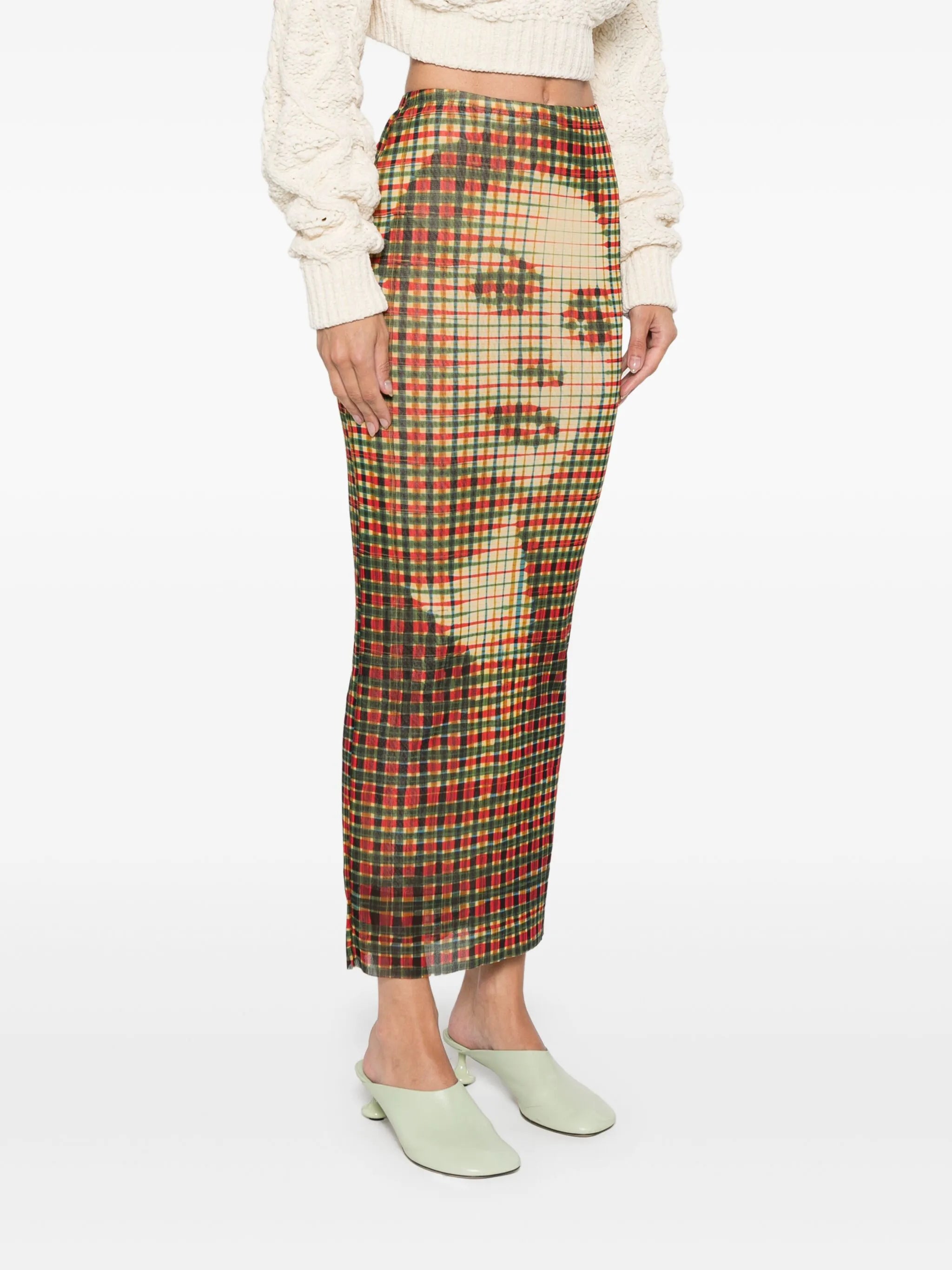 face-print skirt