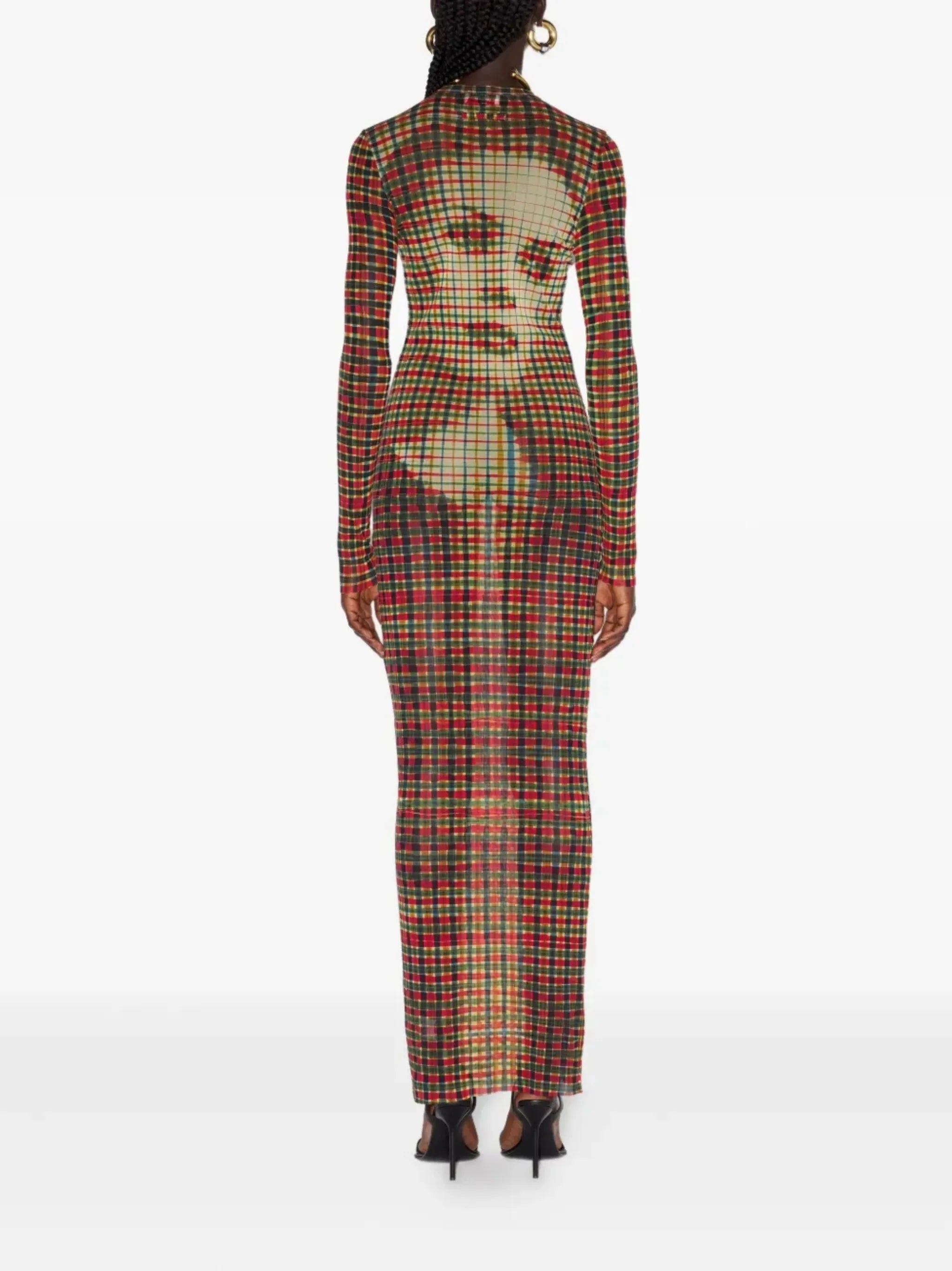 face-print dress
