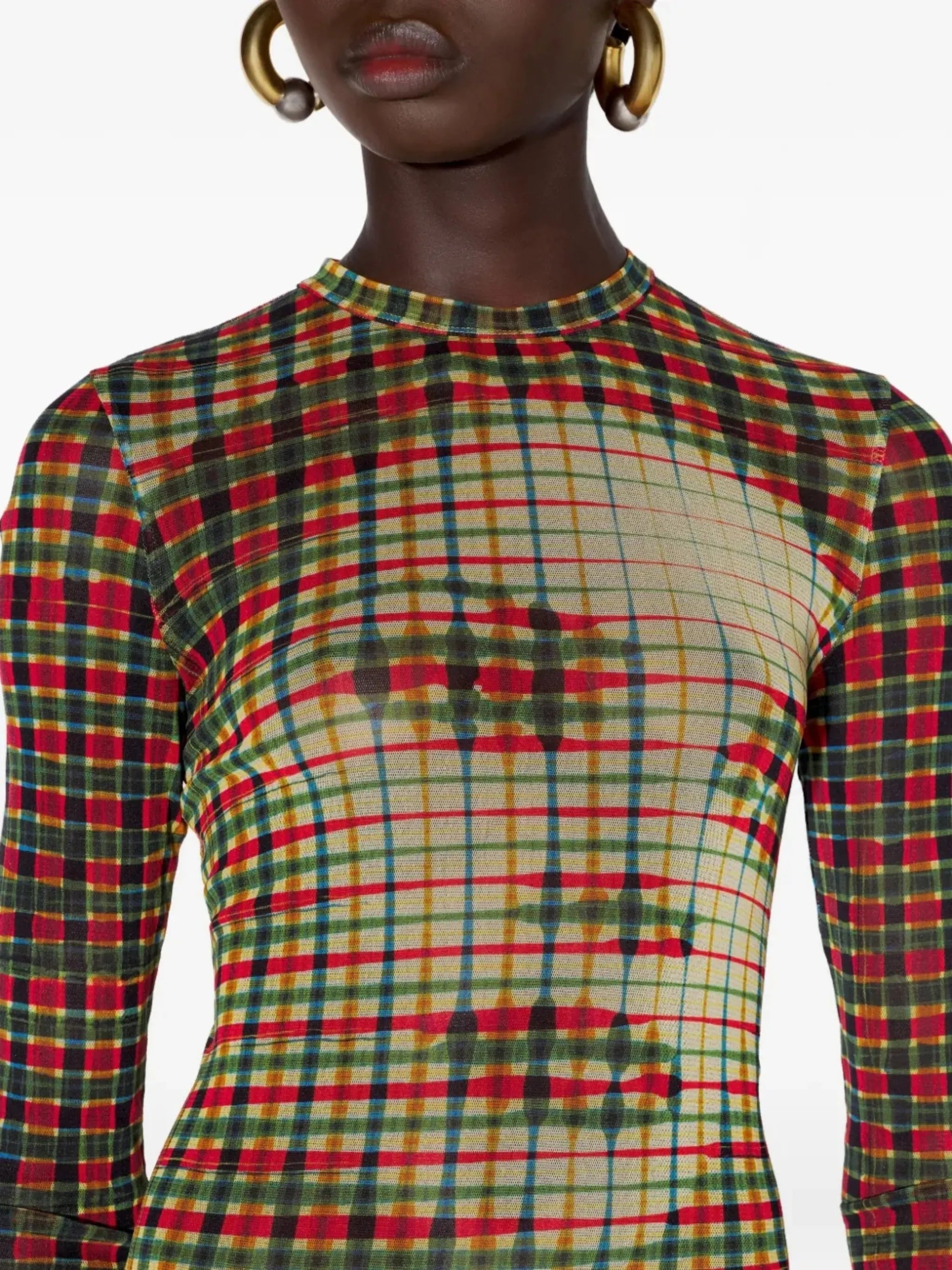 face-print dress