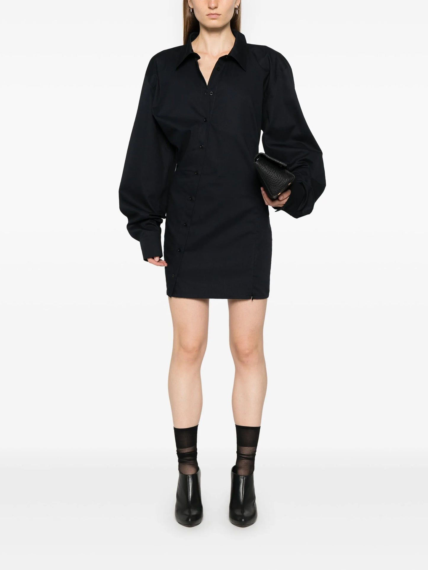 asymmetric mini dress