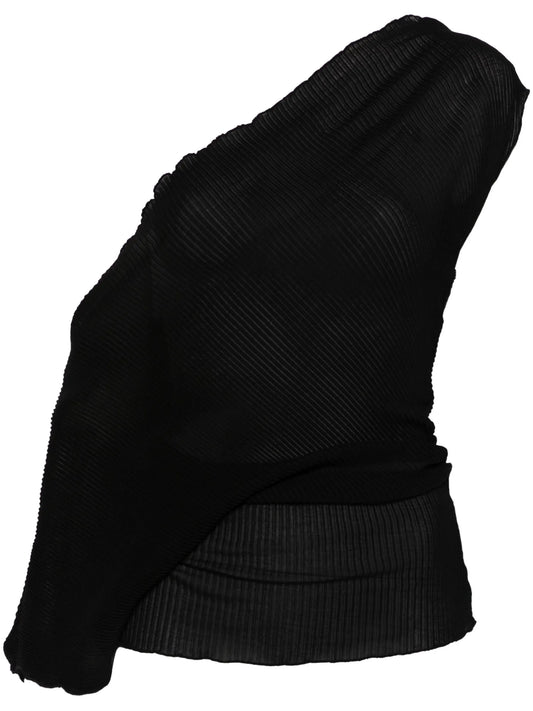 plissé-effect top