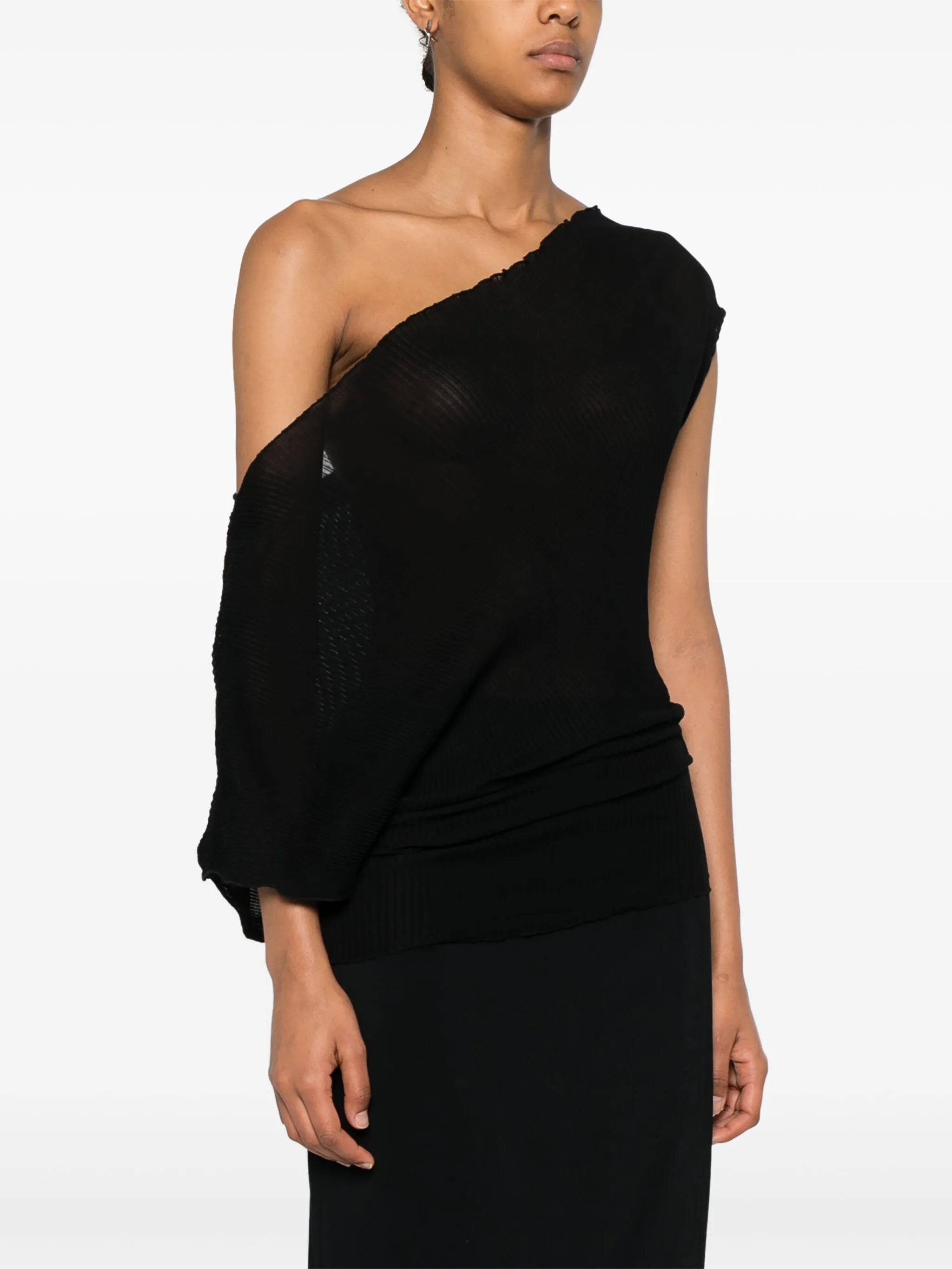 plissé-effect top