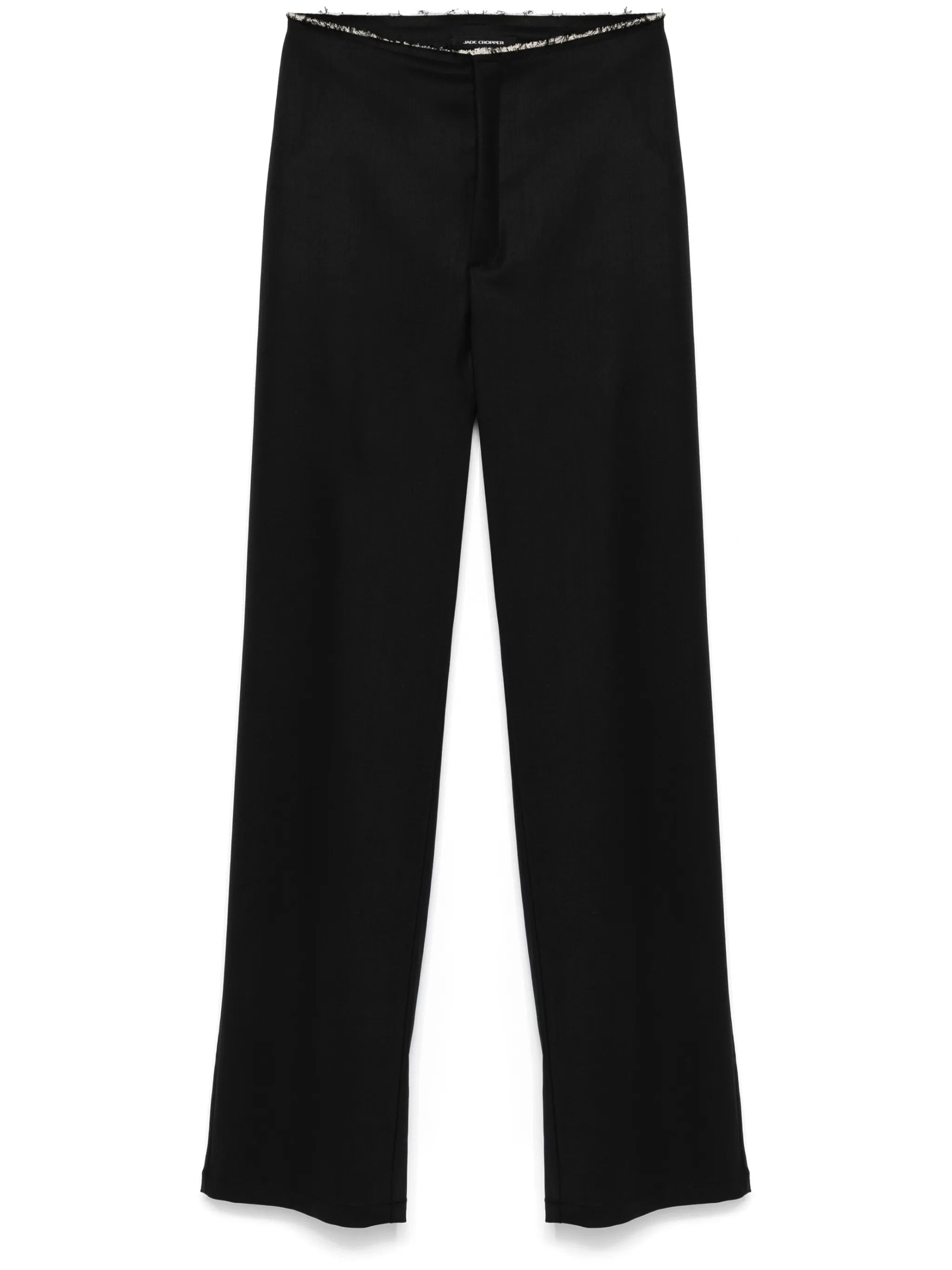 raw-cut trousers
