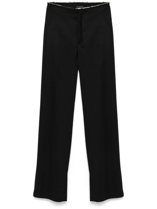 raw-cut trousers