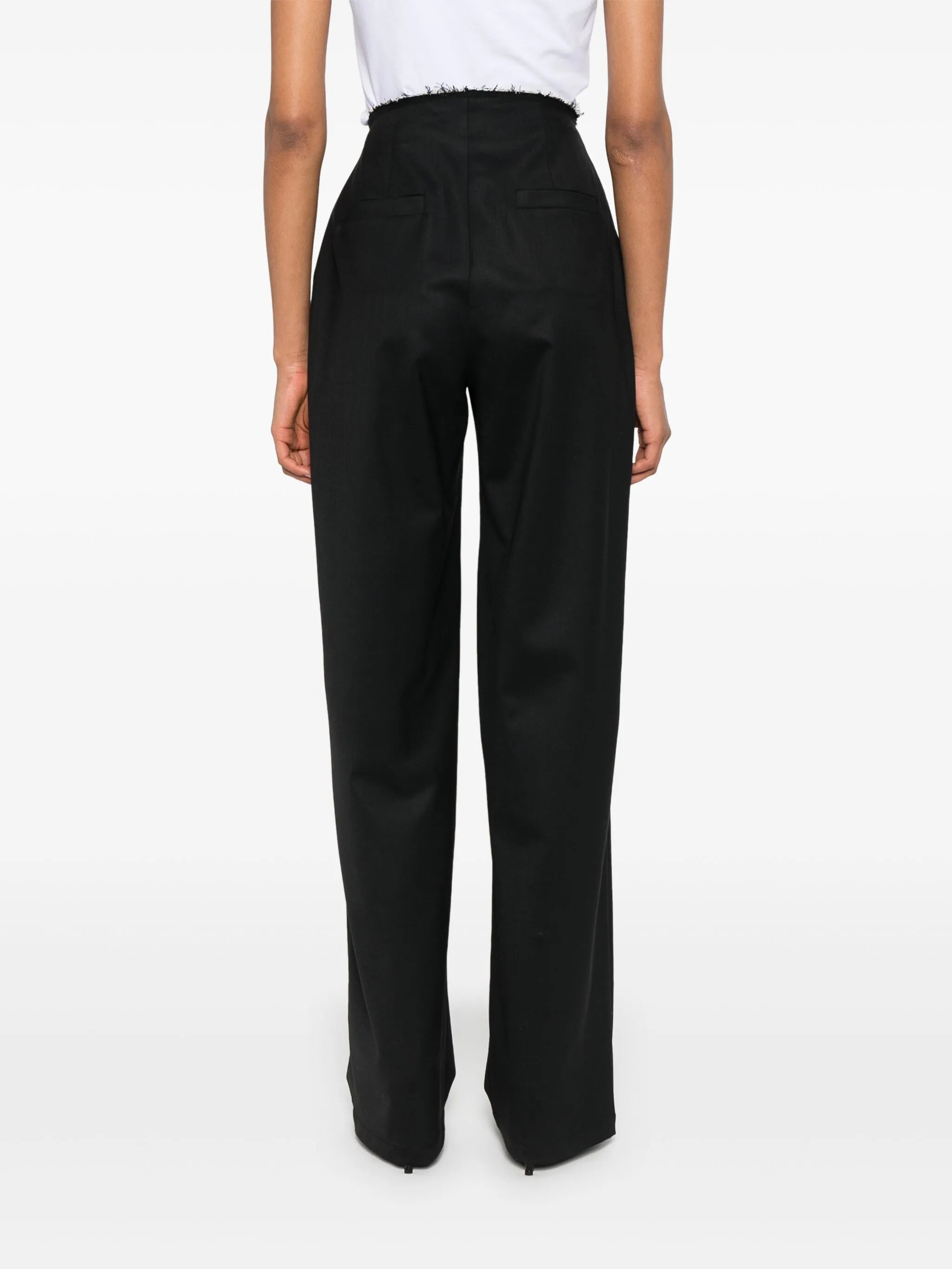 raw-cut trousers