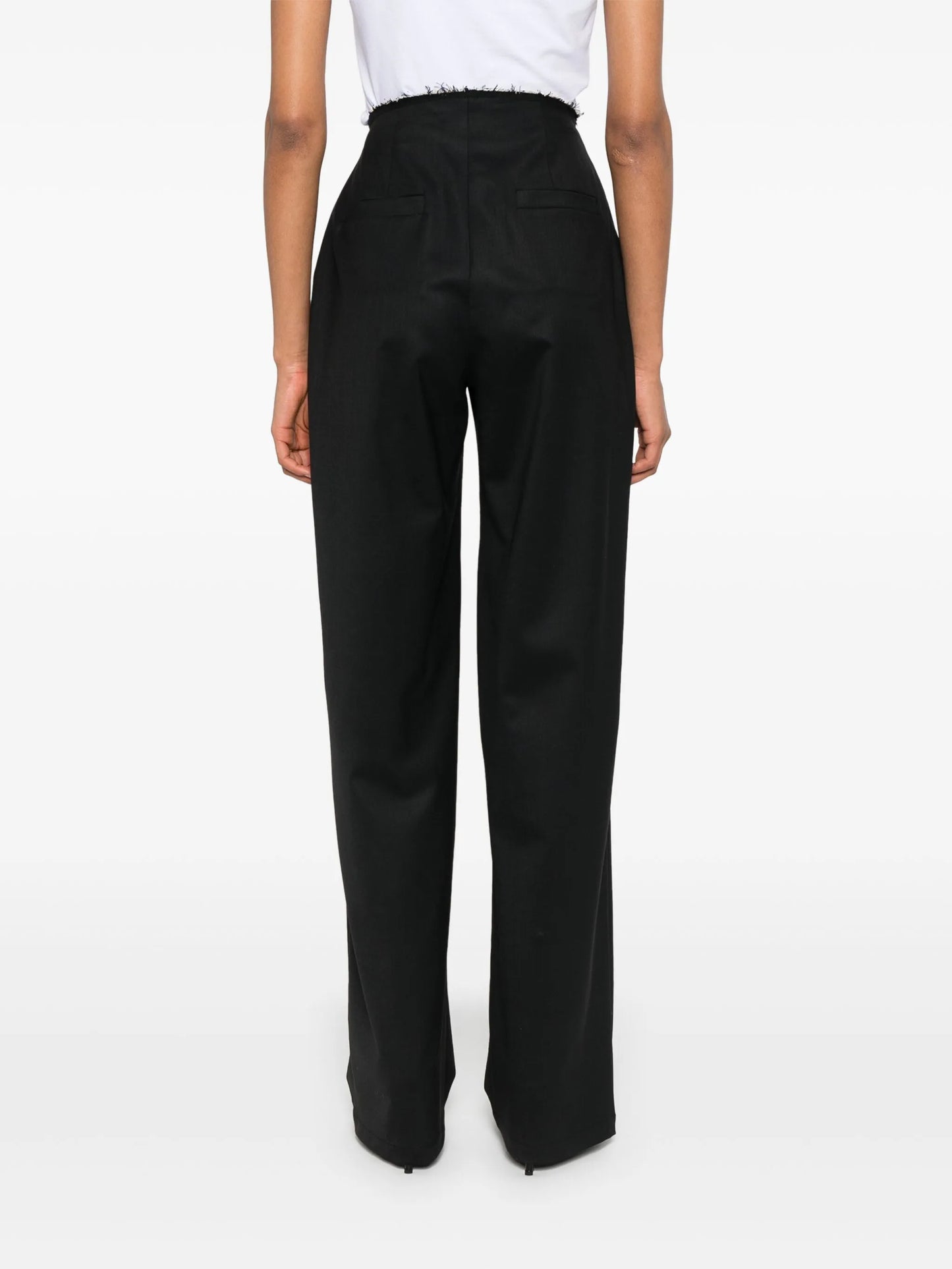 raw-cut trousers